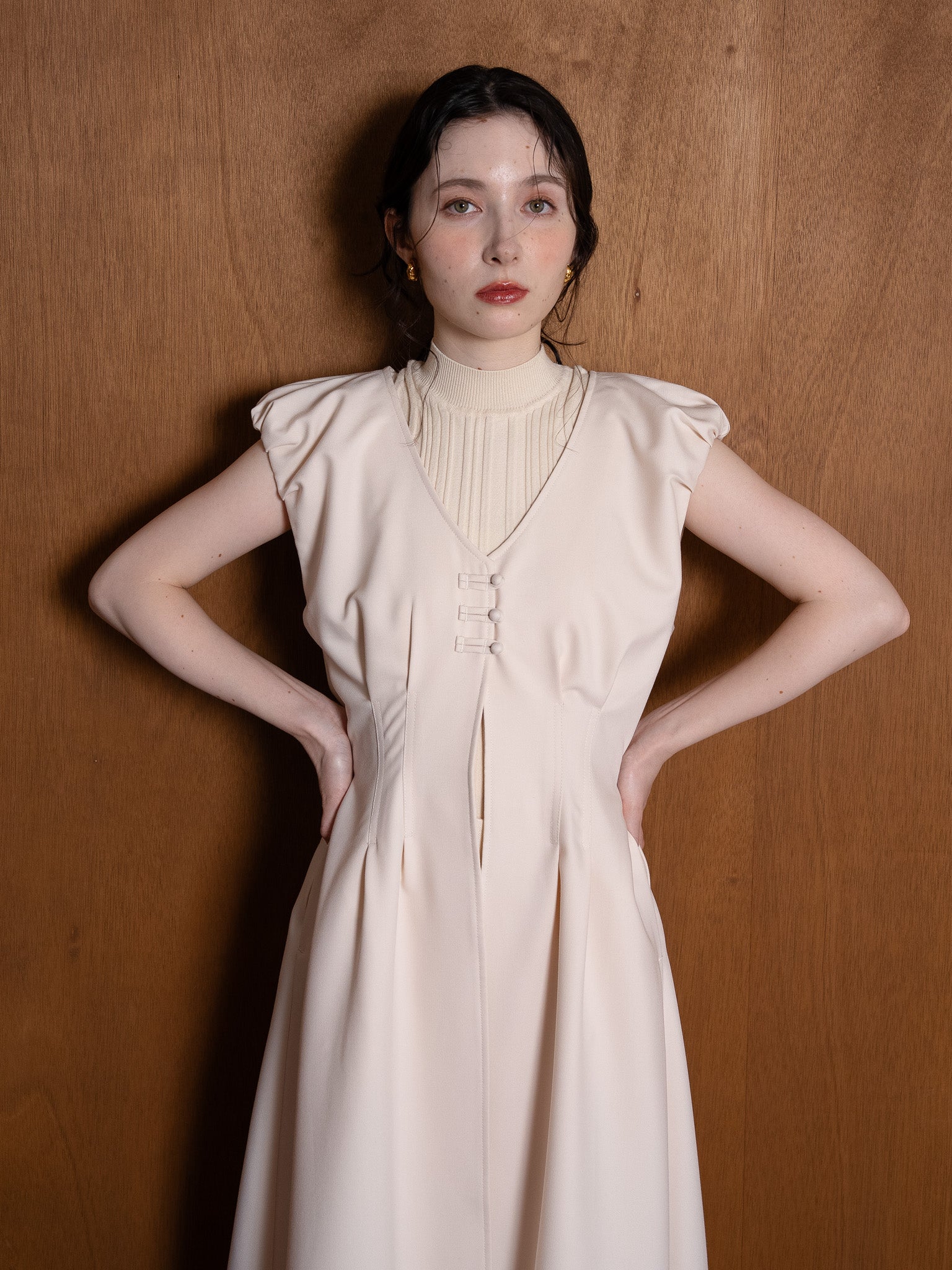 balloon loop gilet / beige
