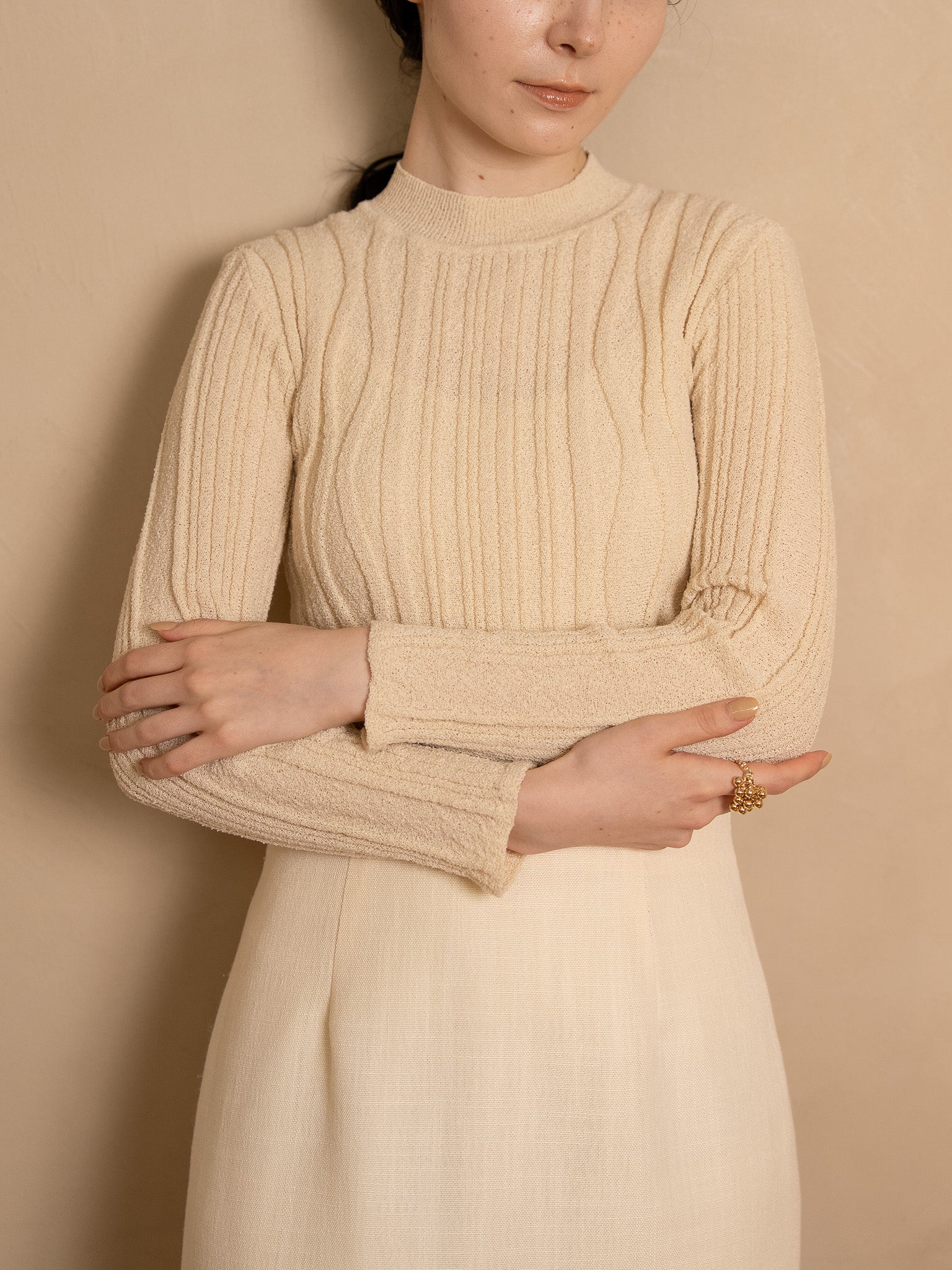 nuance knit high neck