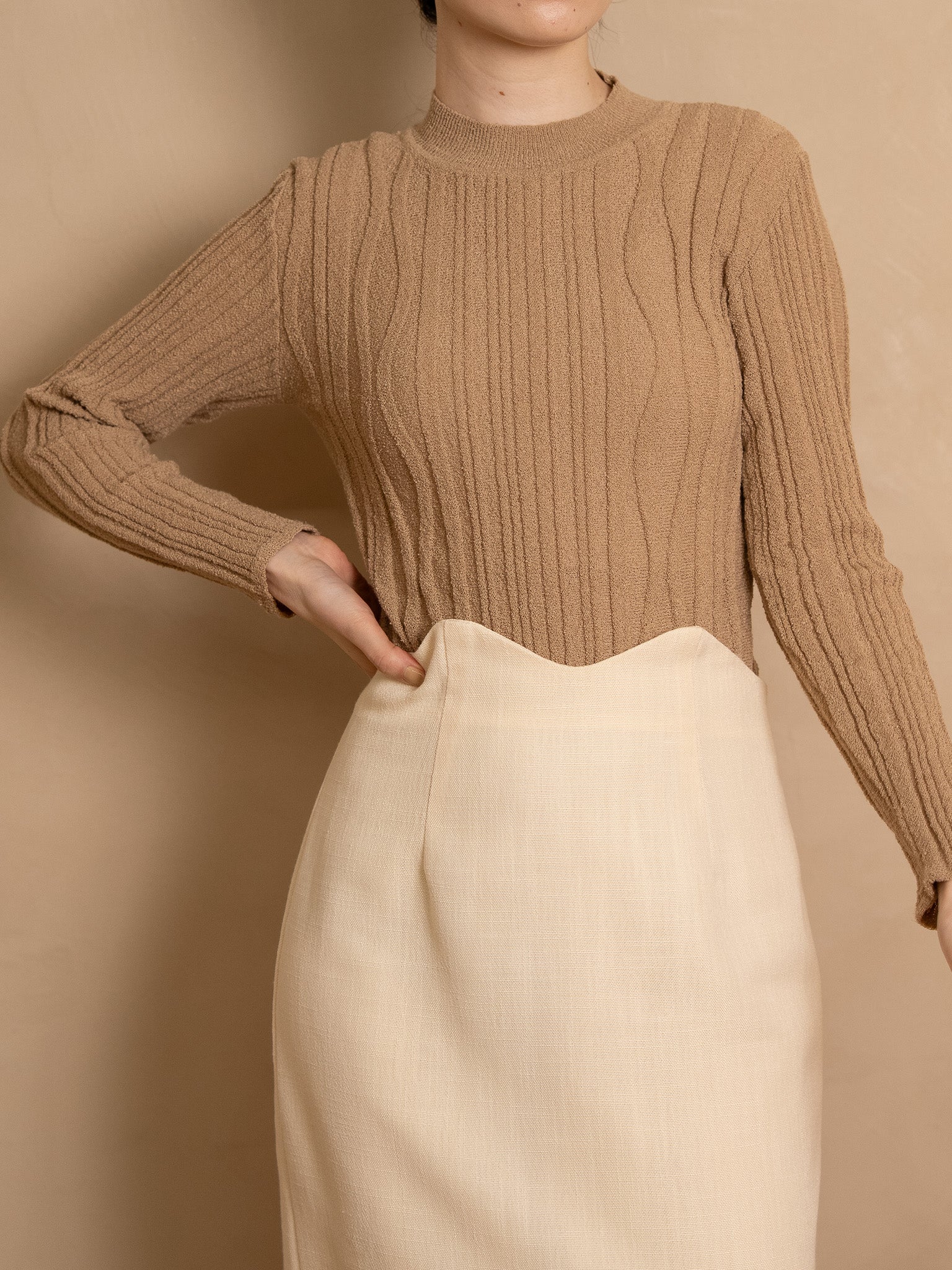 nuance knit high neck