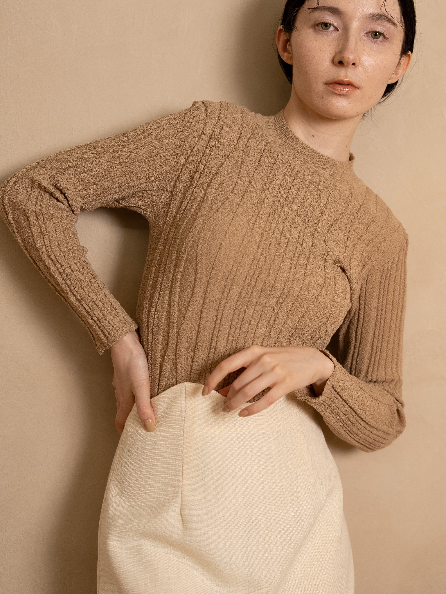 nuance knit high neck