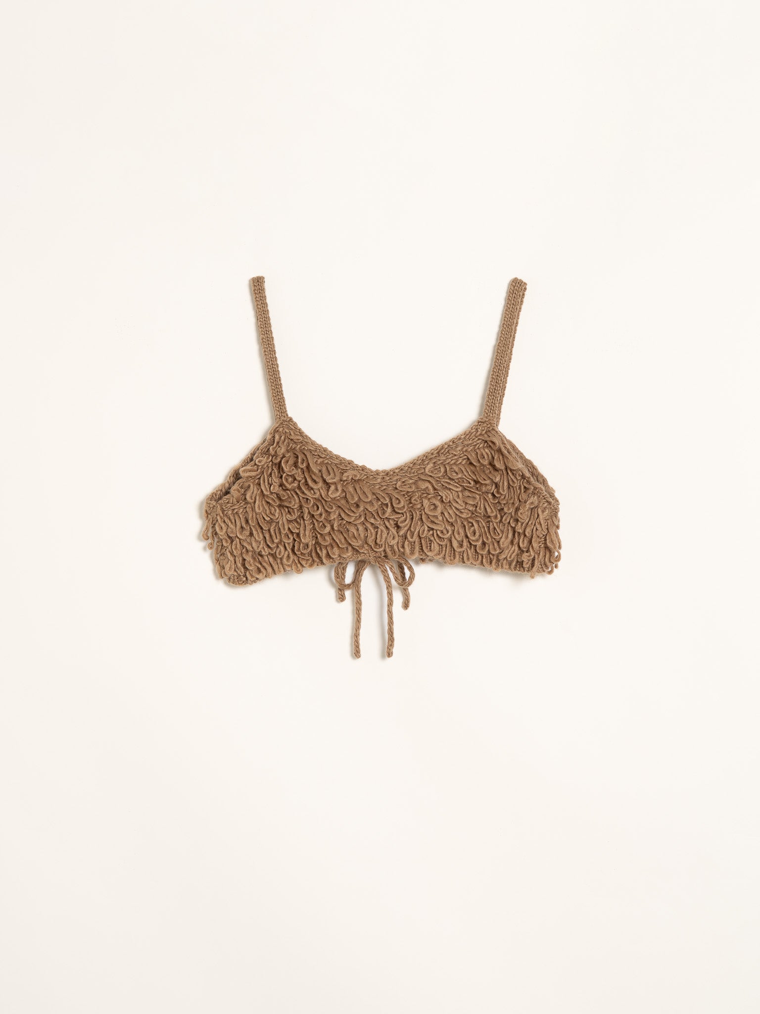 loop knit bustier