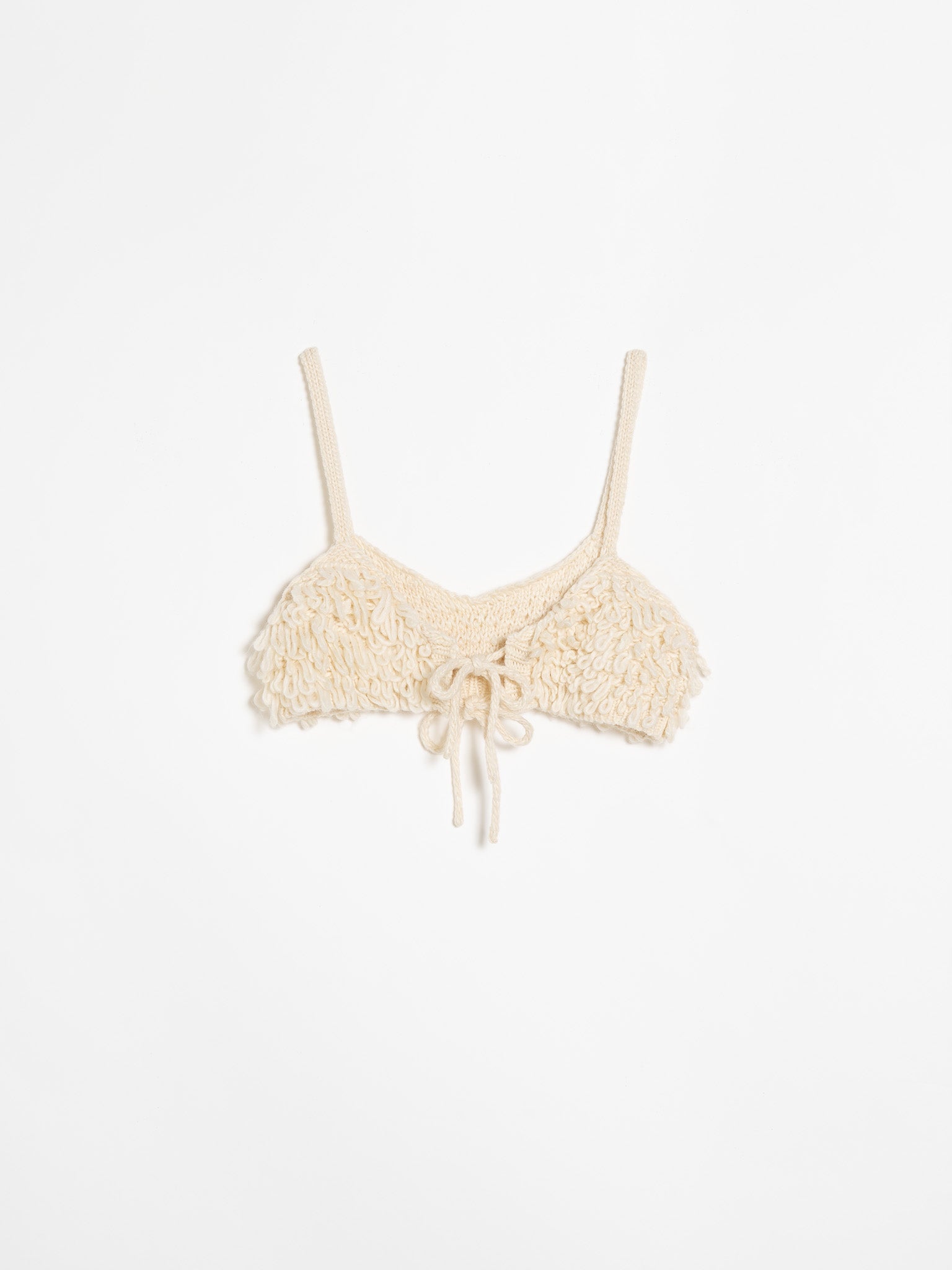 loop knit bustier