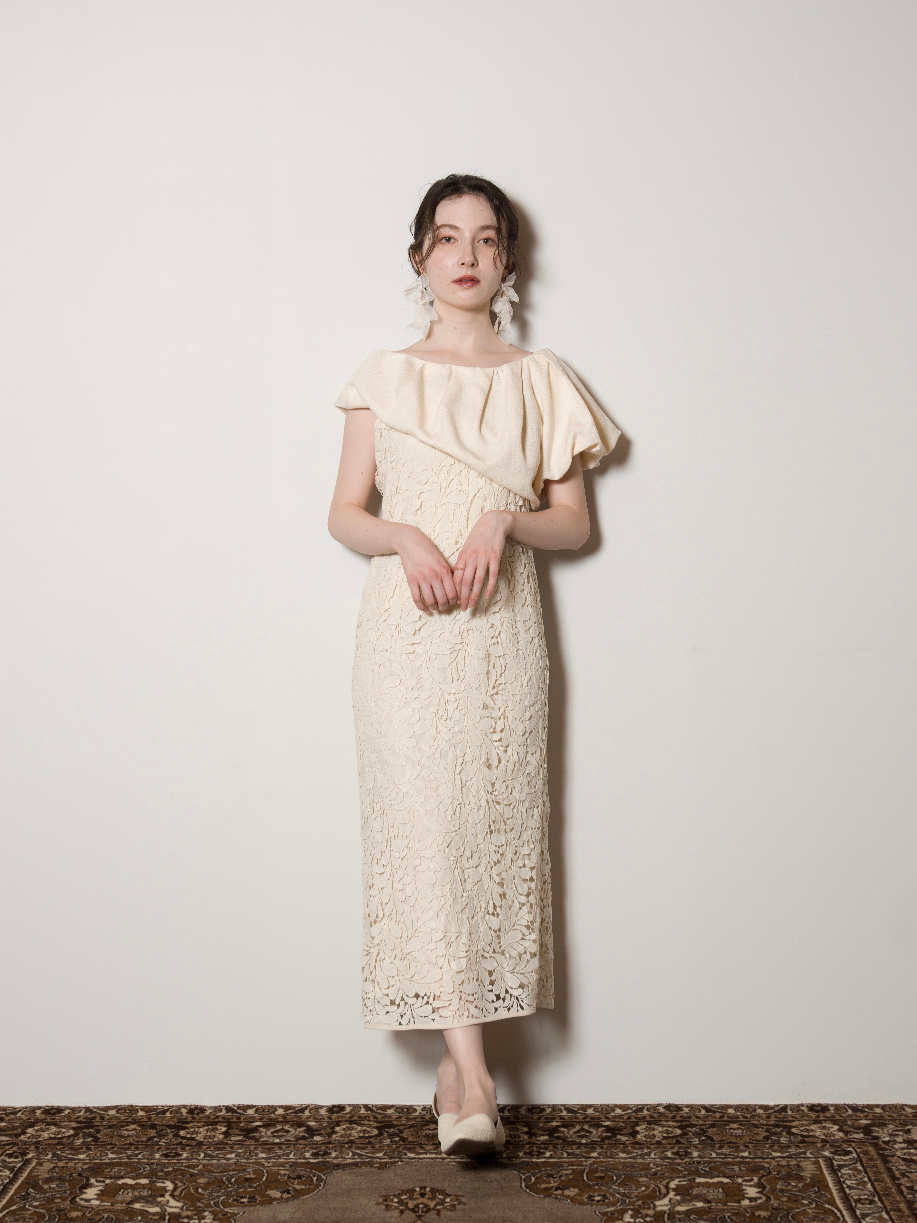 morph lace camisole one-piece / ivory