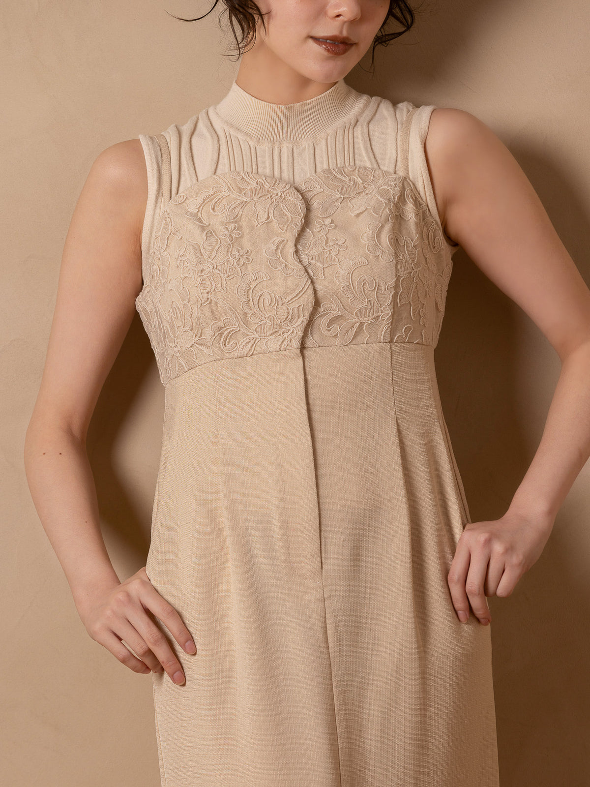 flower lace cami one-piece | euw