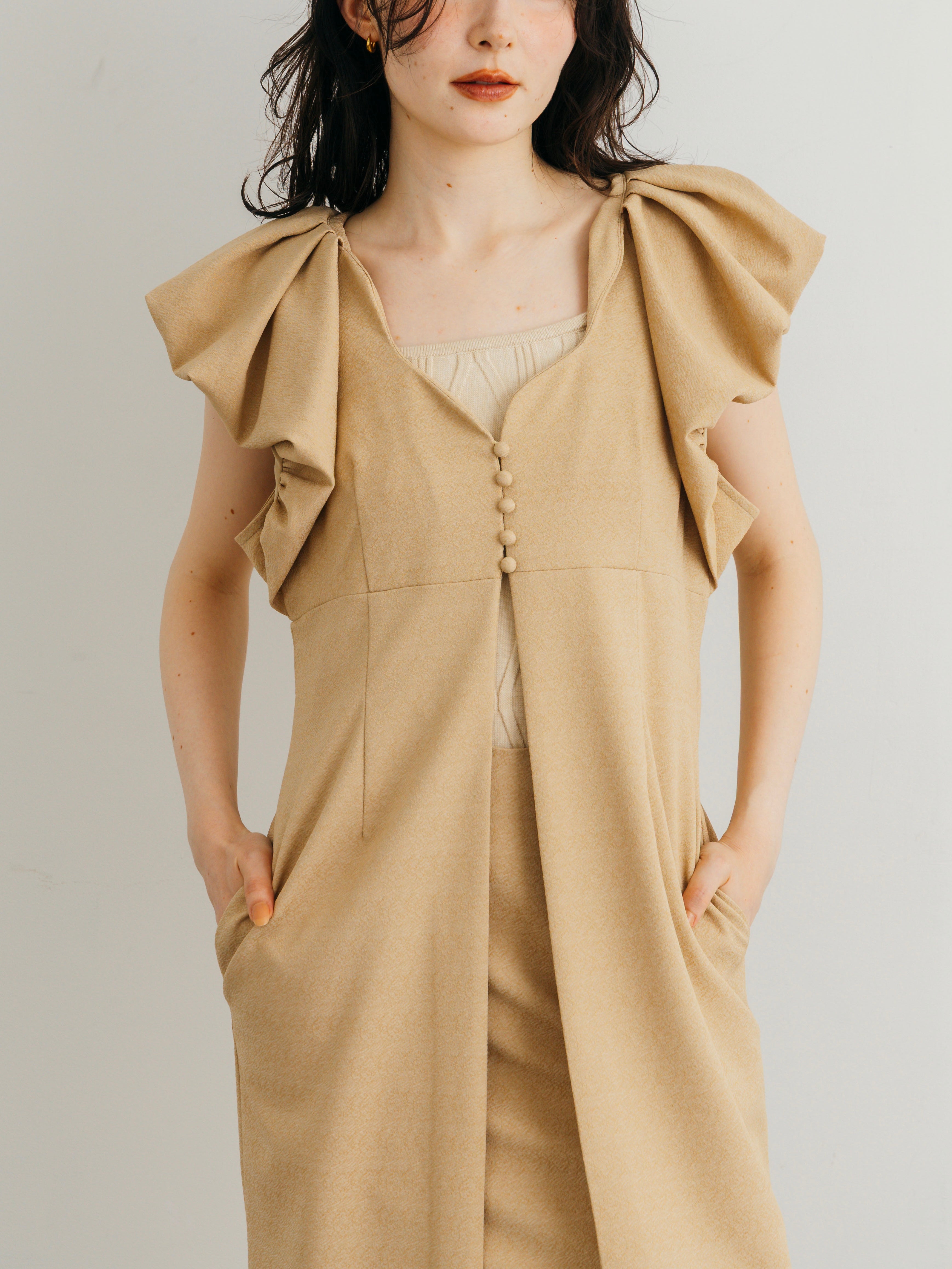 Petal Sleeve Gilet