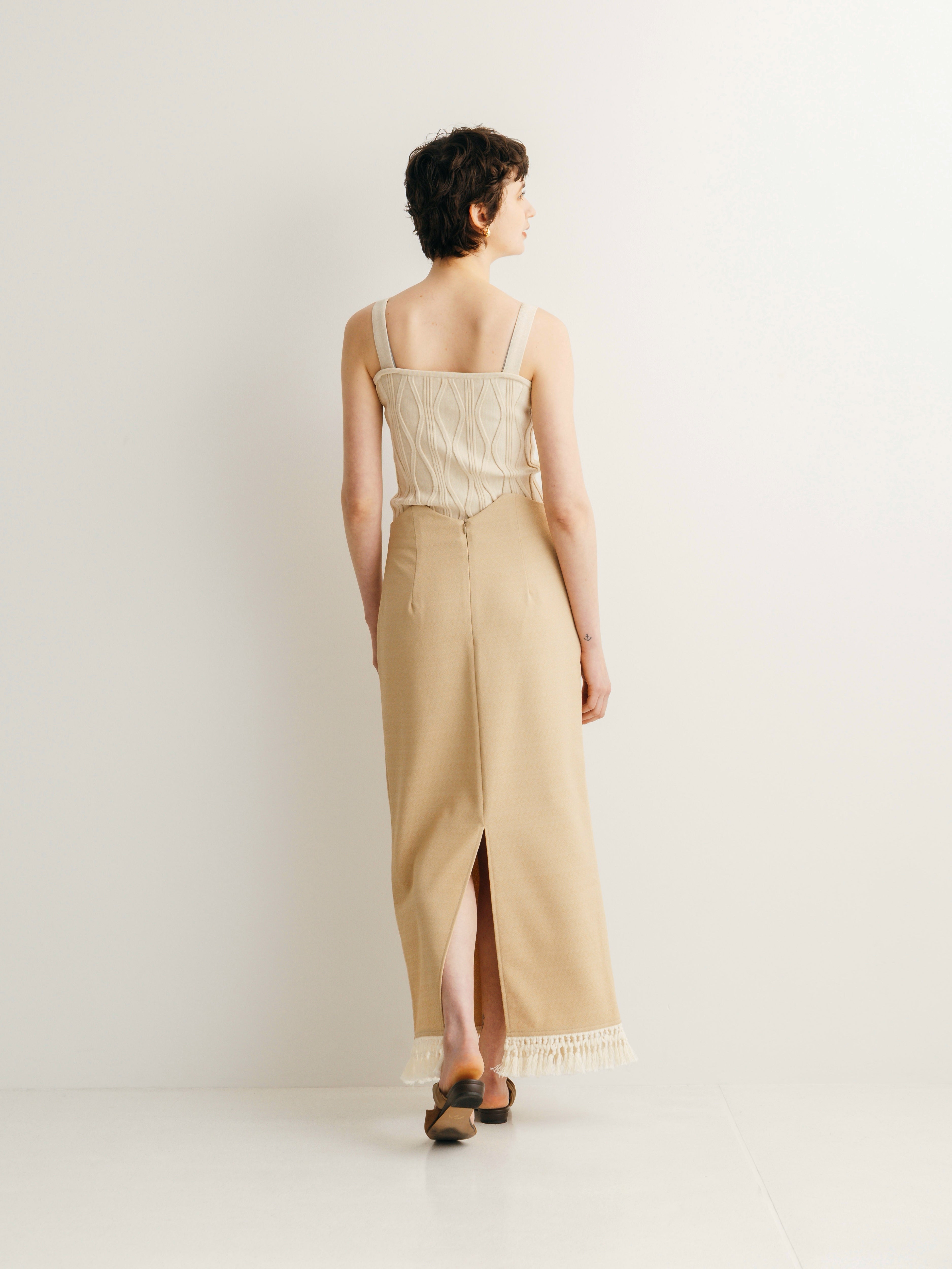 Nuance Square Knit Tank-Top