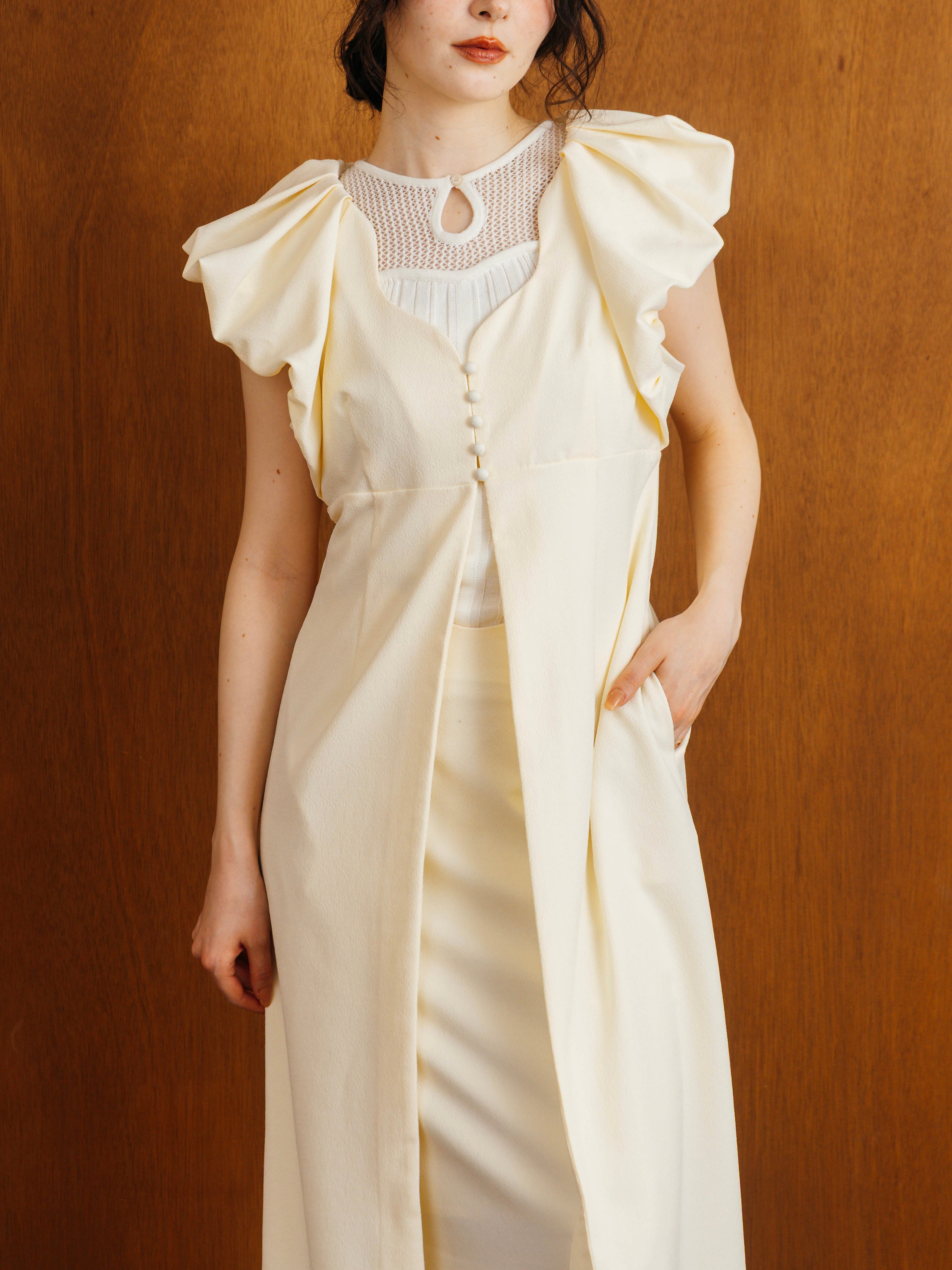 Petal Sleeve Gilet