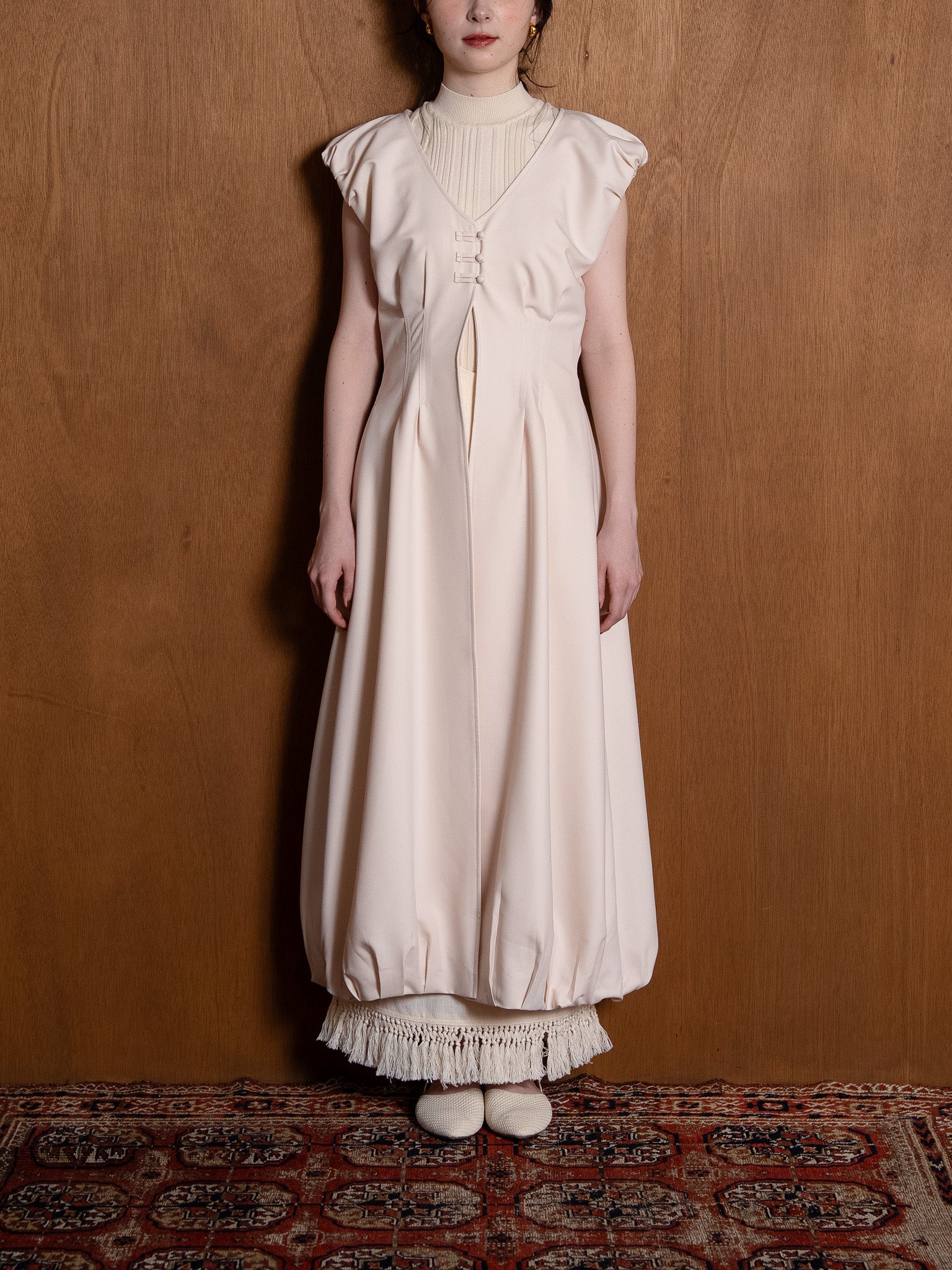 balloon loop gilet / beige