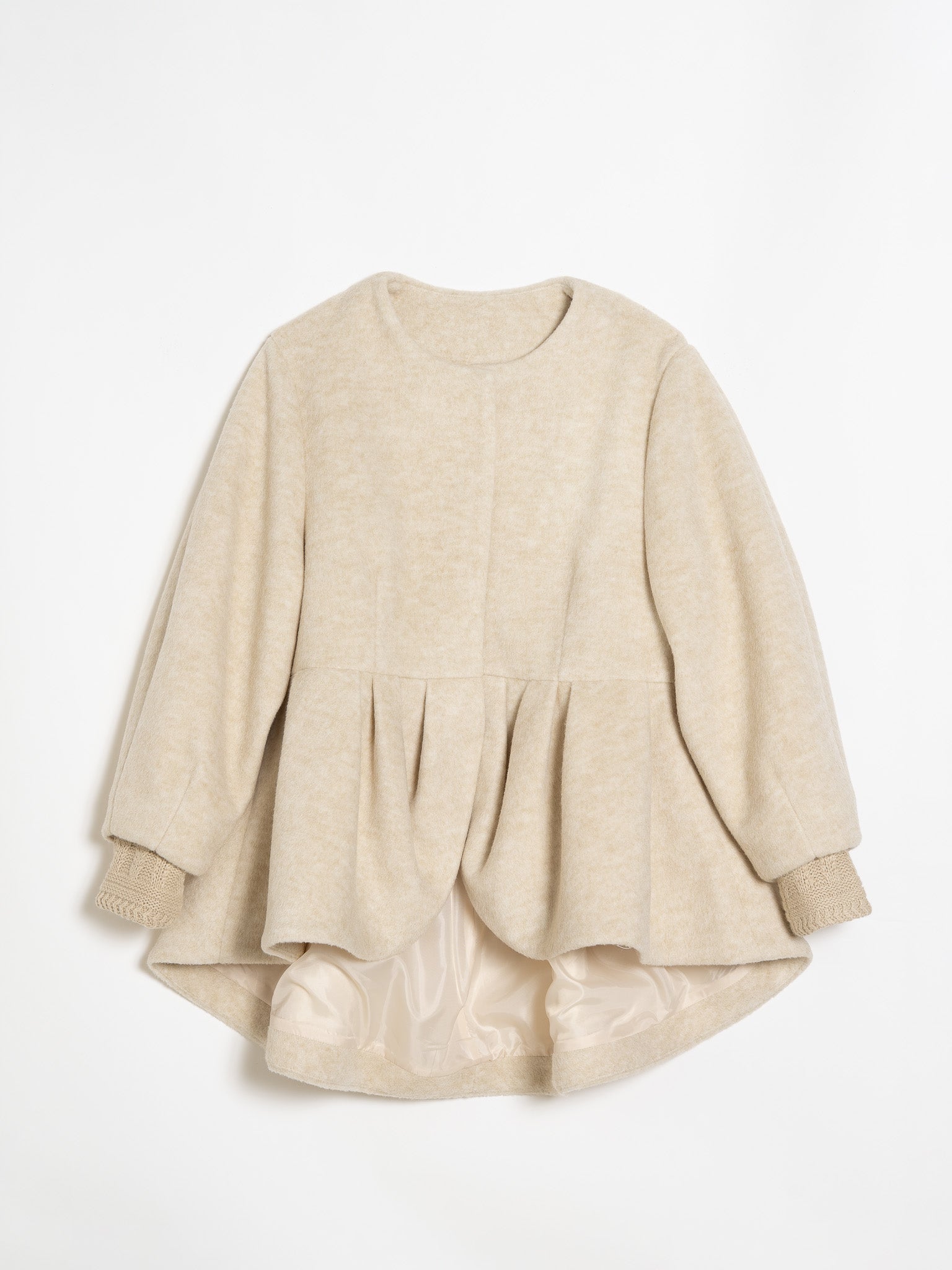 layered knit jacket
