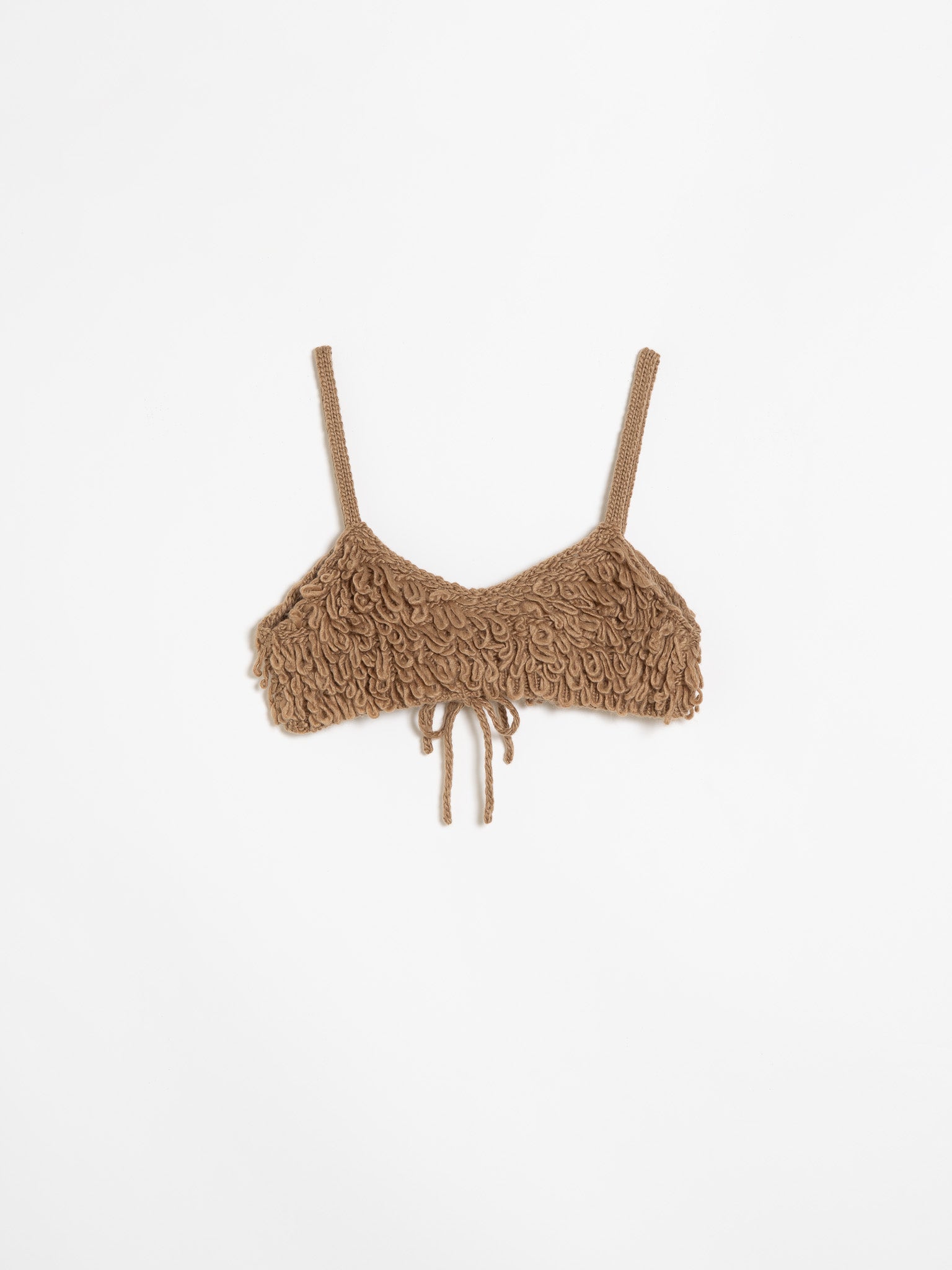 loop knit bustier