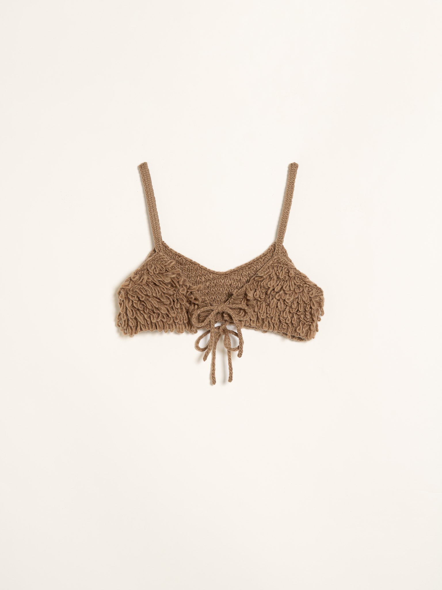 loop knit bustier