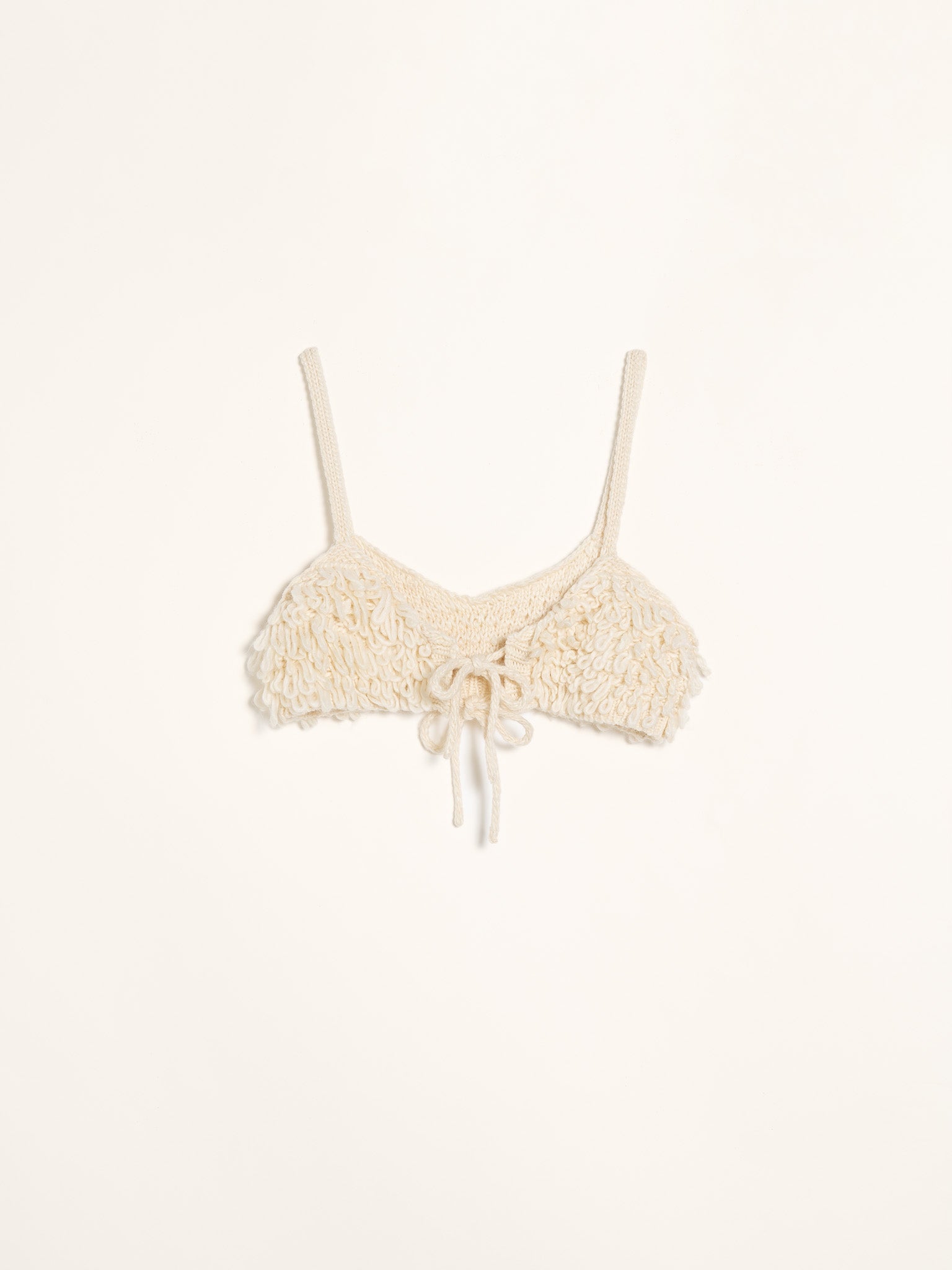 loop knit bustier