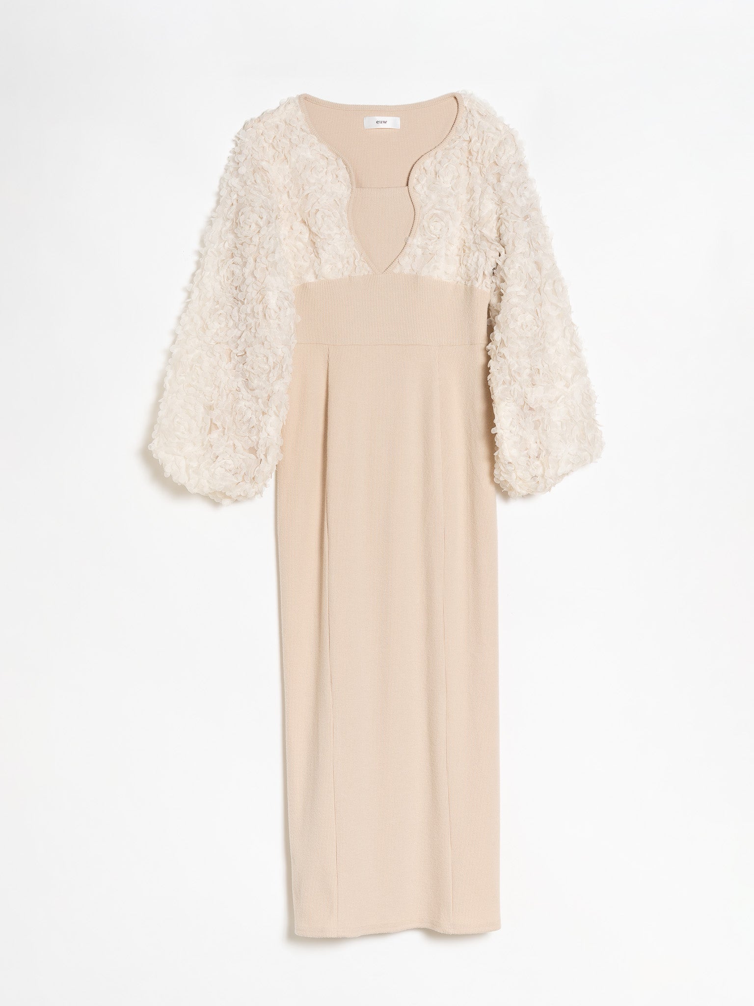 WAVE DESIGN KNIT TANK-TOP / IVORY