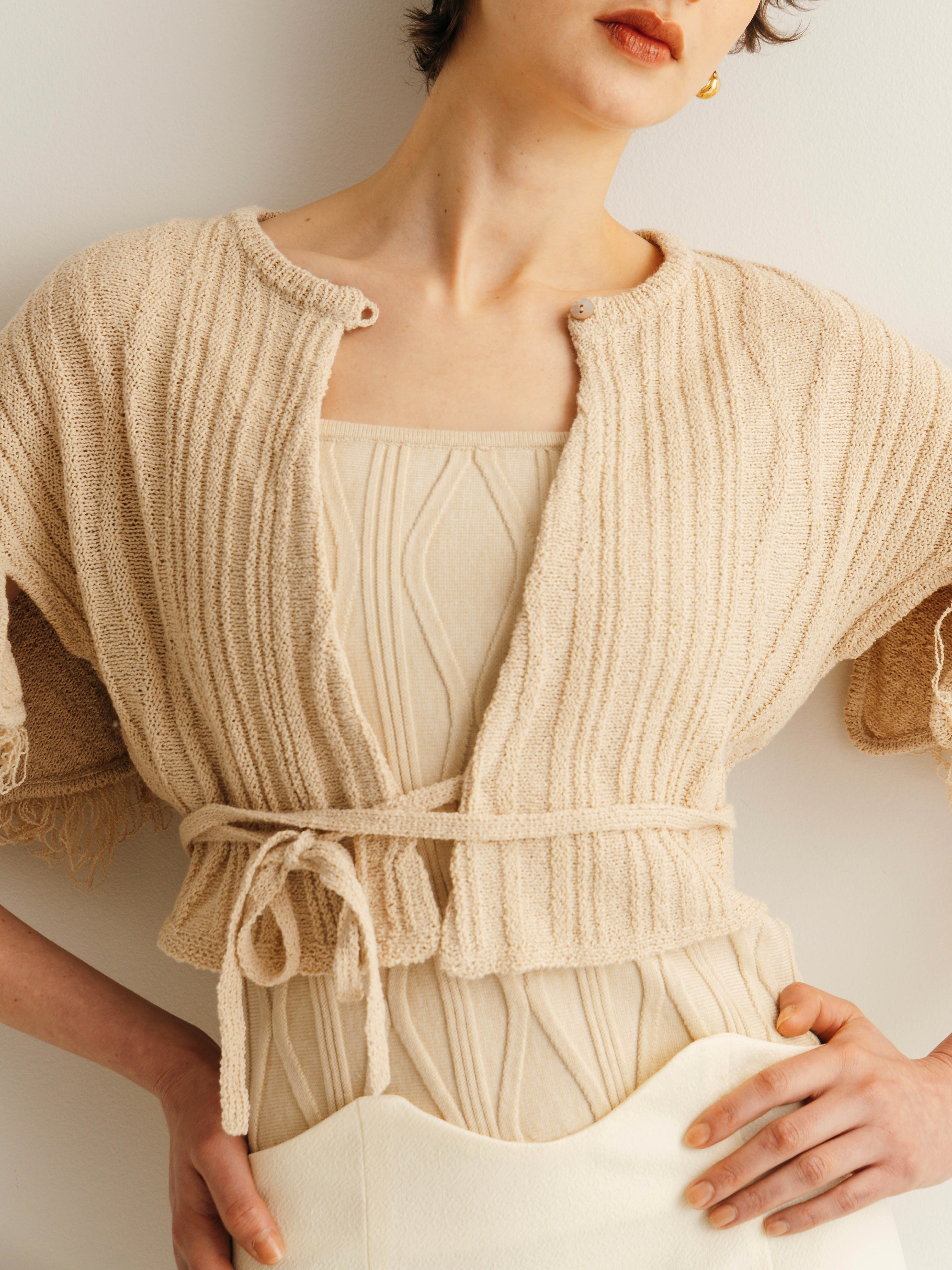 2-Way Wrap Knit Cardigan