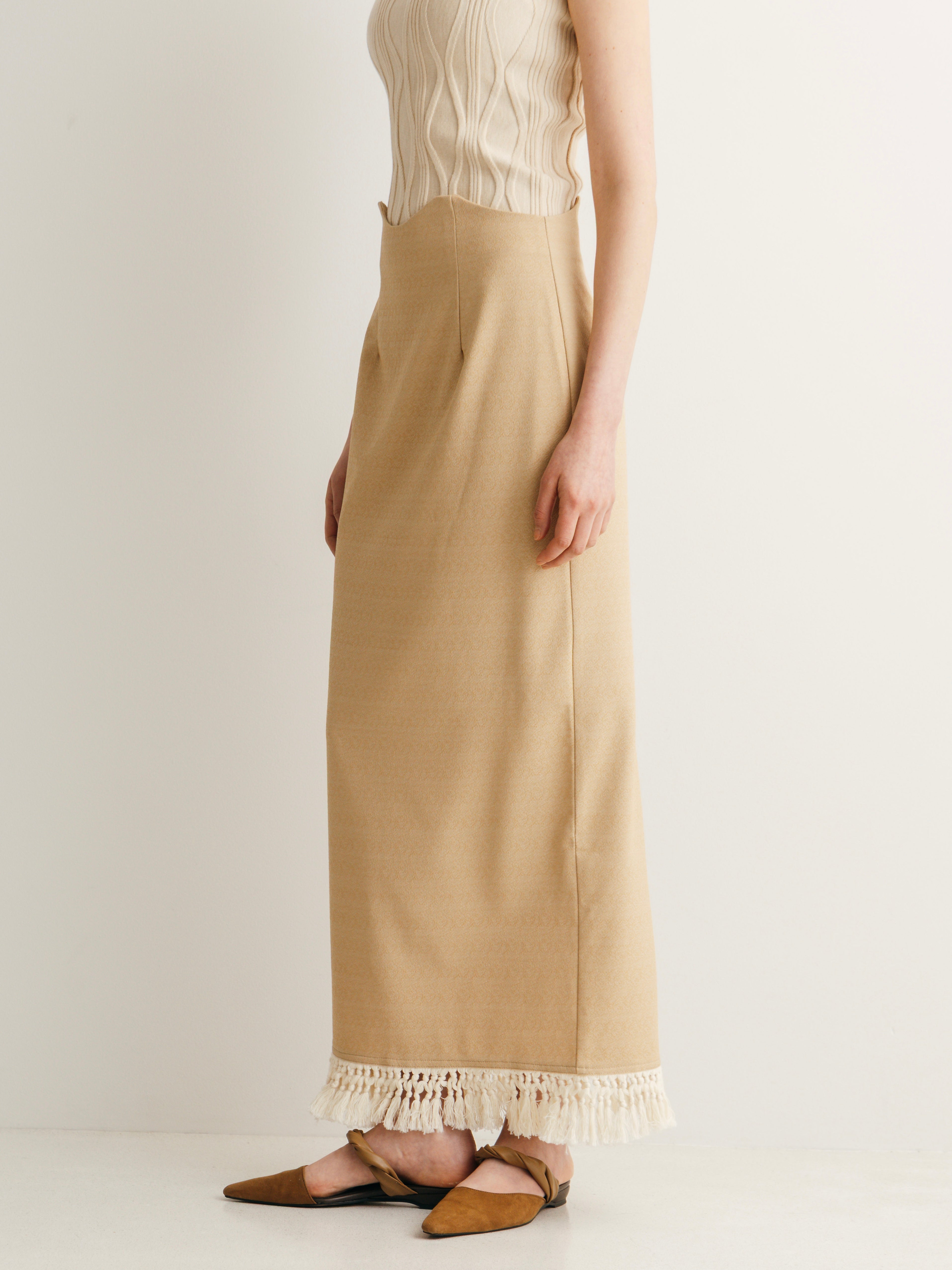 Fringe High Waist Skirt