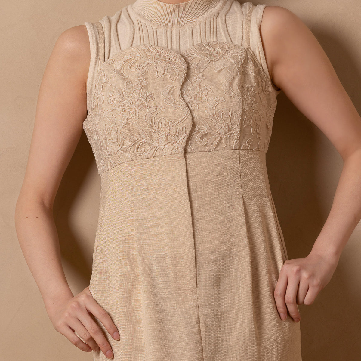 flower lace cami one-piece | euw