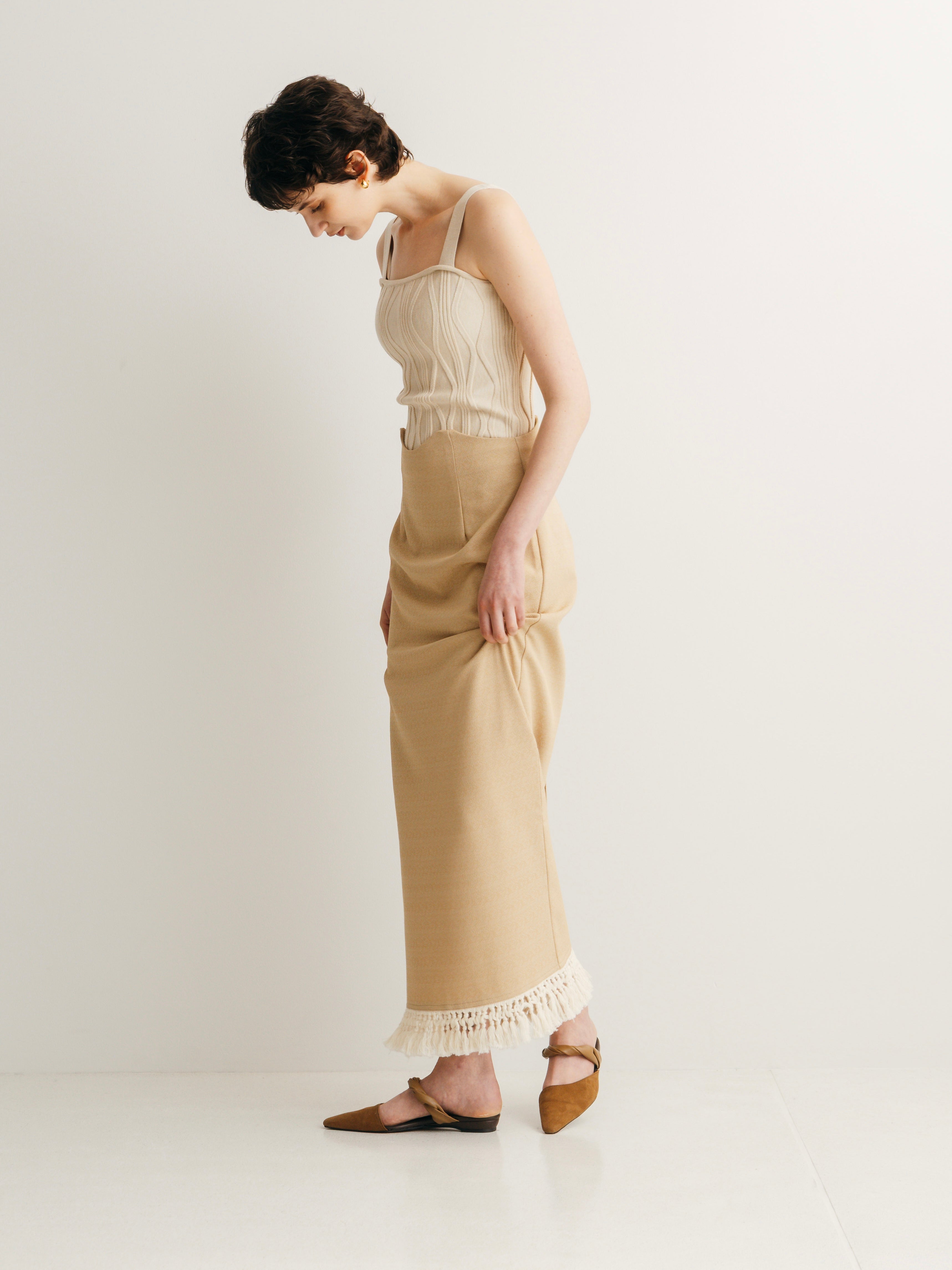 Fringe High Waist Skirt