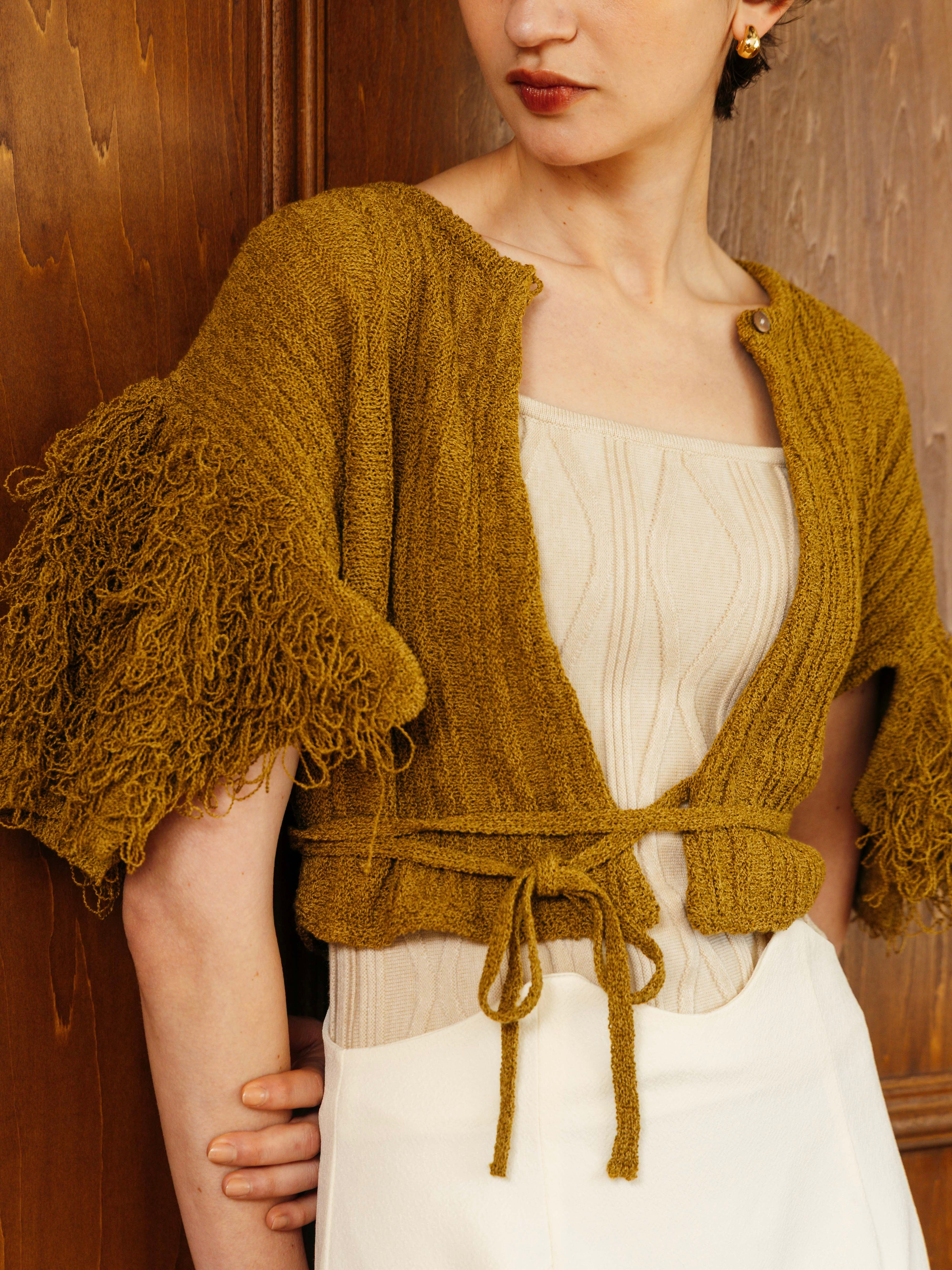 2-Way Wrap Knit Cardigan | euw