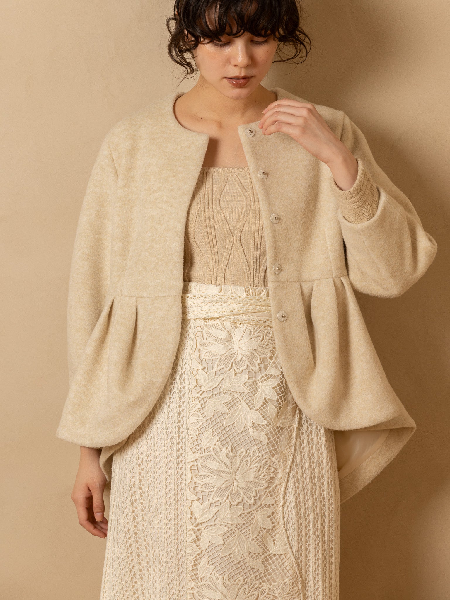 euw multi mesh skirt / ivory 完売品 euw multi mesh skirt / ivory 完売品 euw multi mesh skirt / ivory