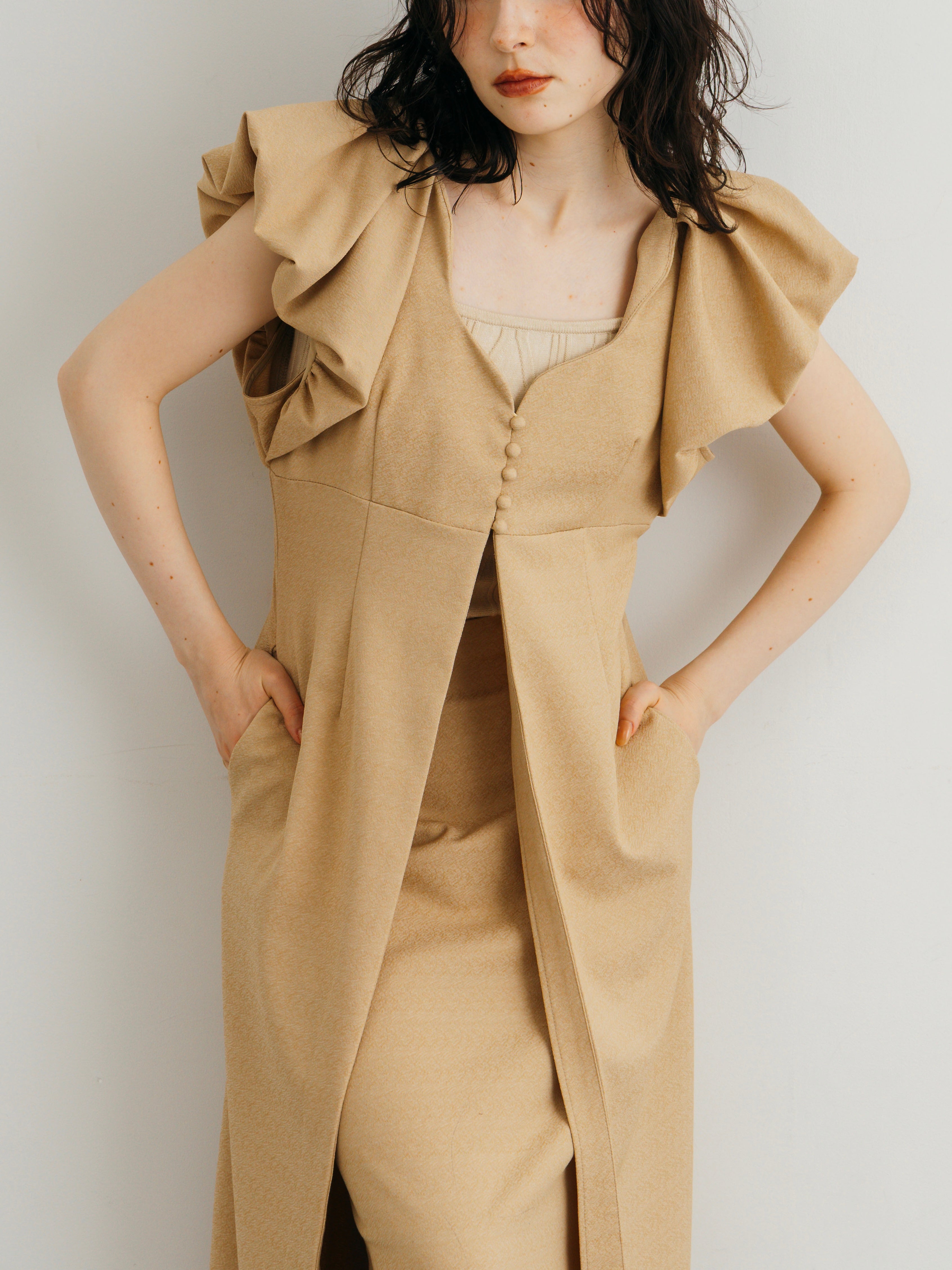 Petal Sleeve Gilet