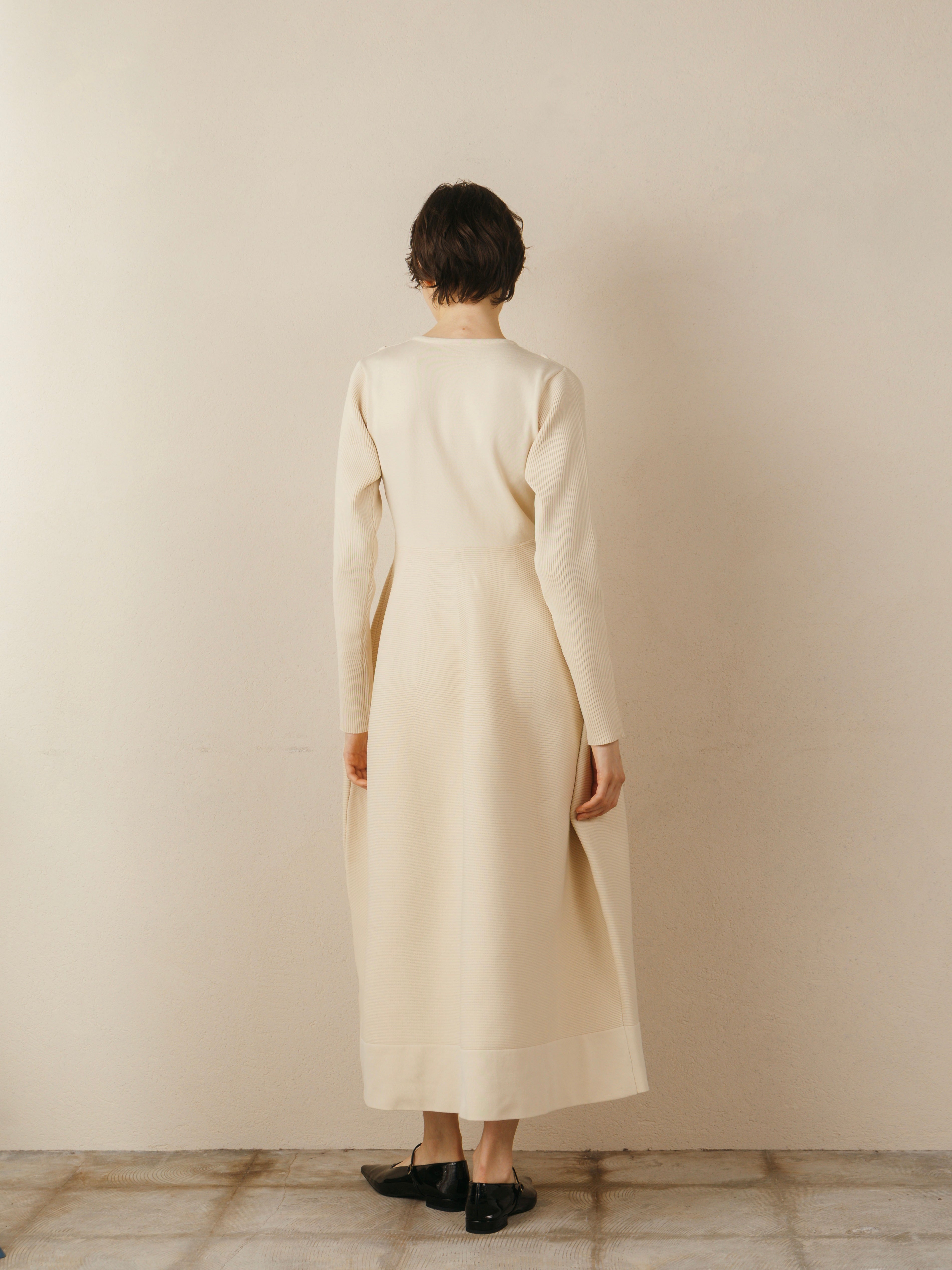 Wave Design Knit Dress