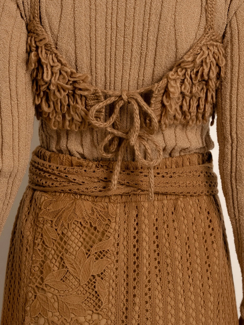 loop knit bustier | euw