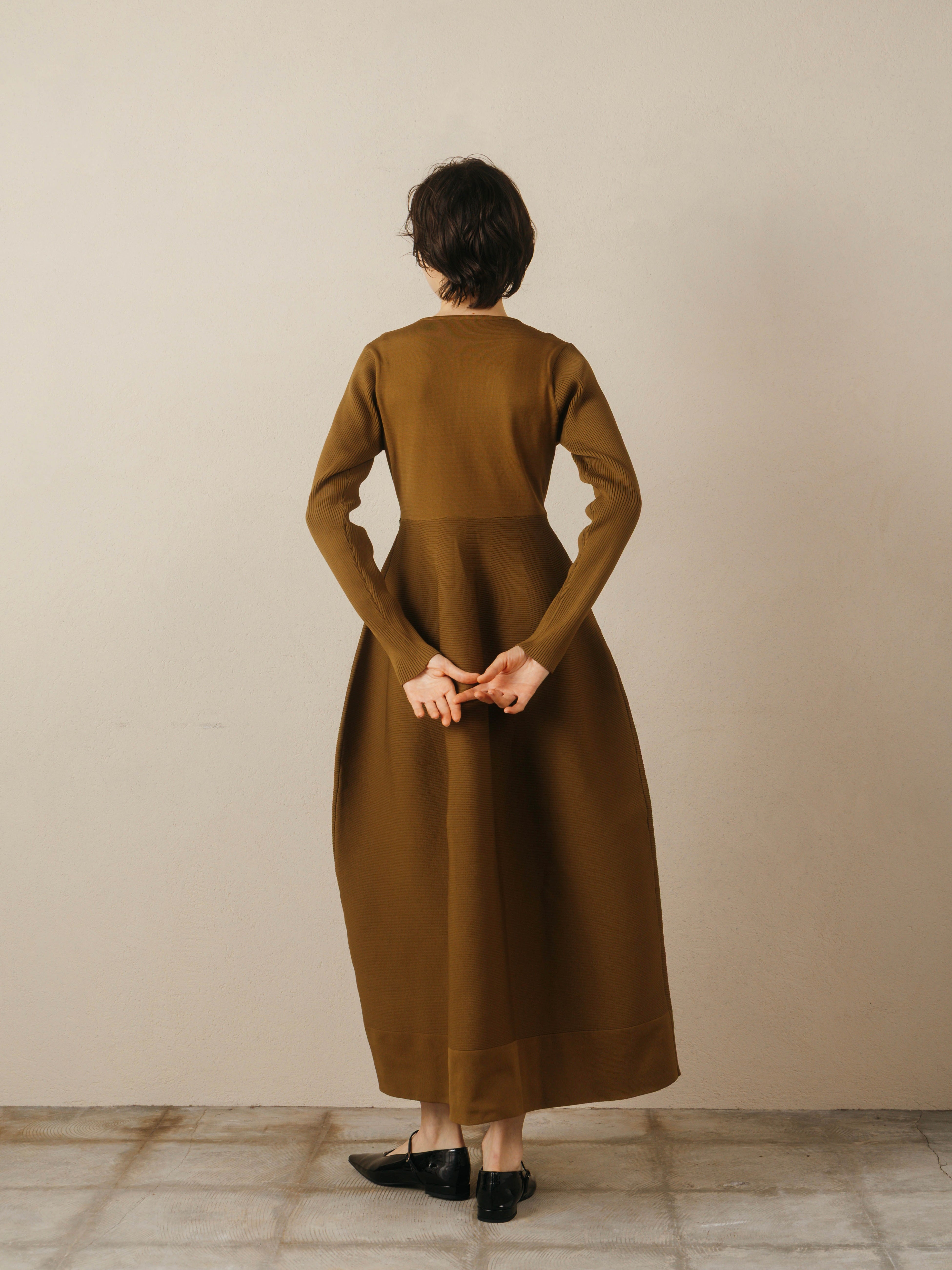 Wave Design Knit Dress