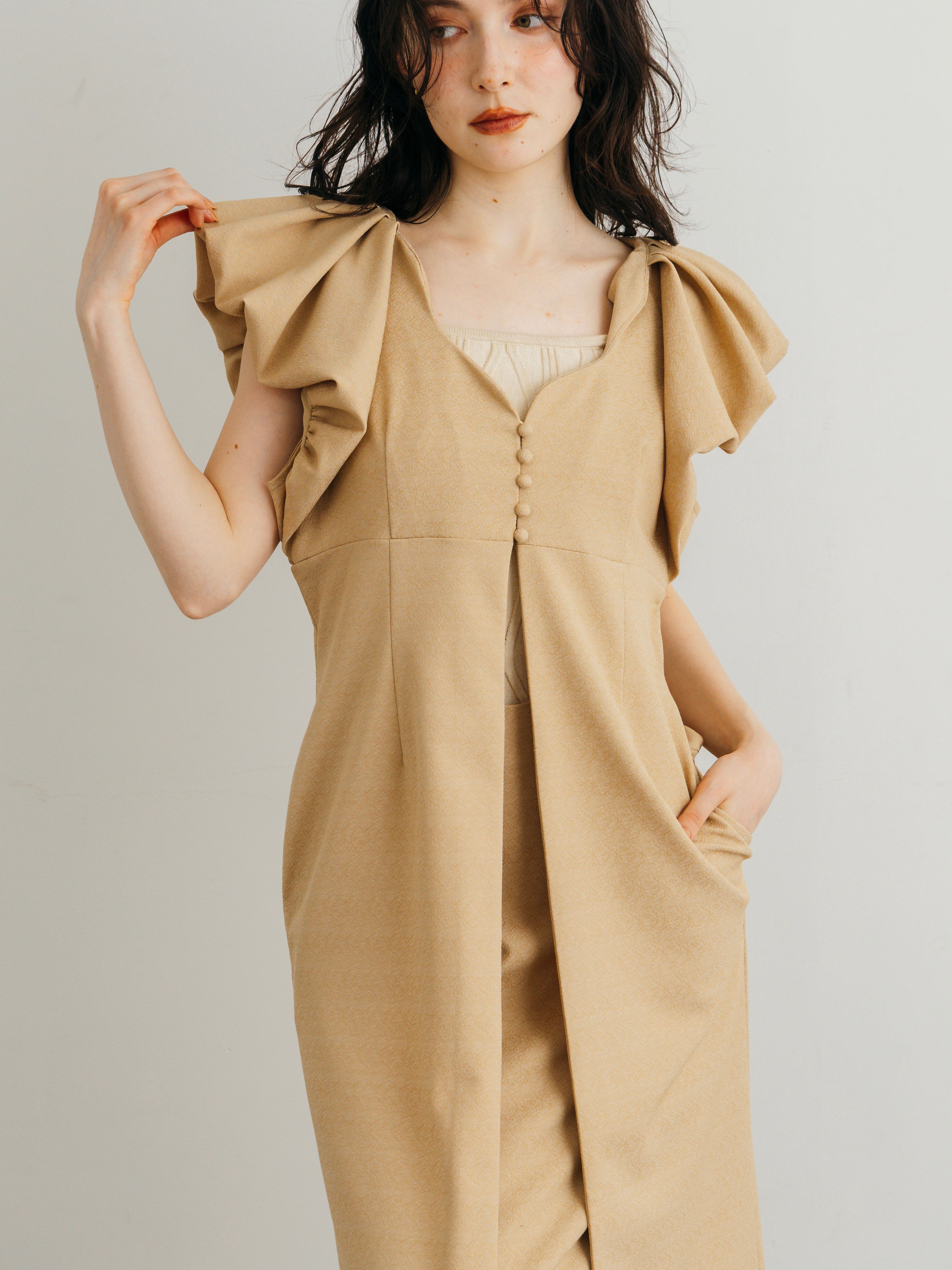 Petal Sleeve Gilet