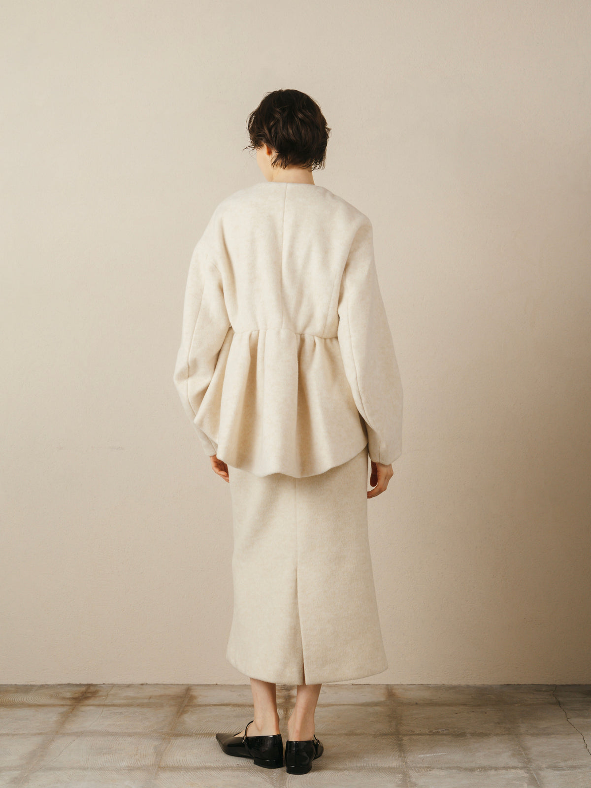 Nuance Collar Short Coat