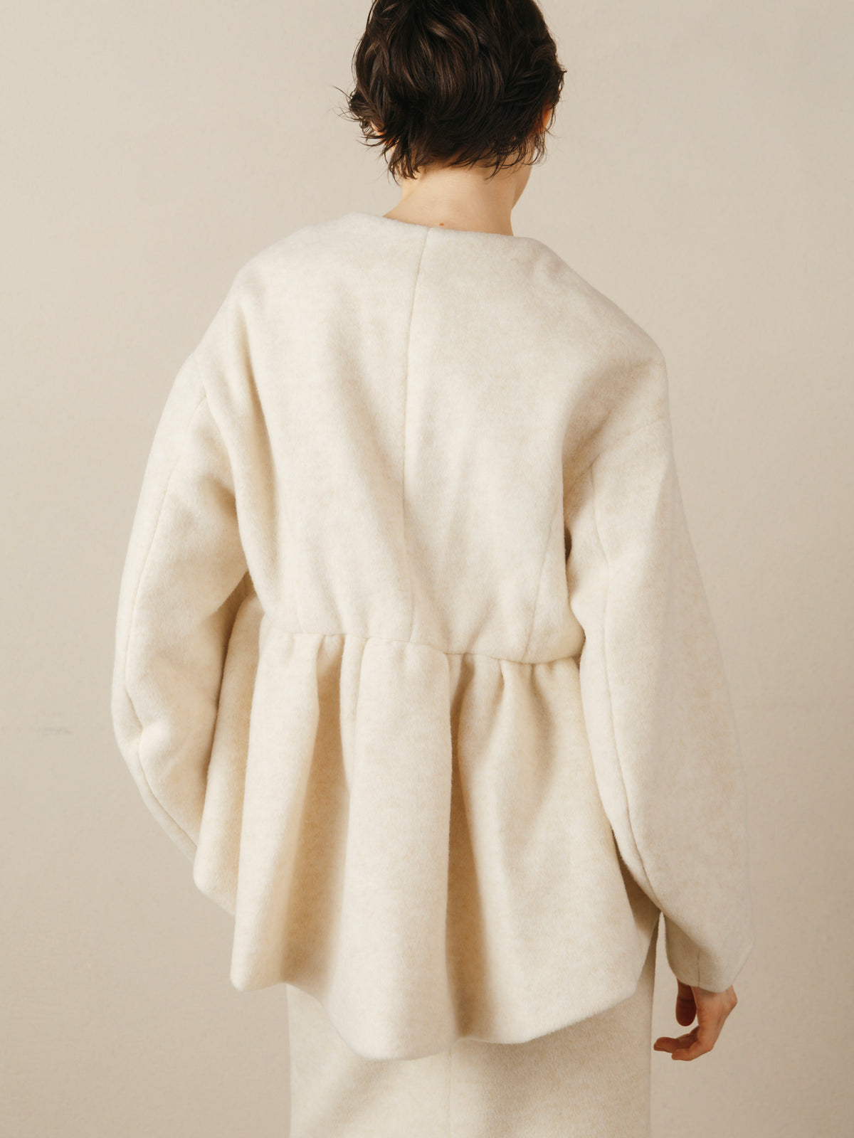 Nuance Collar Short Coat
