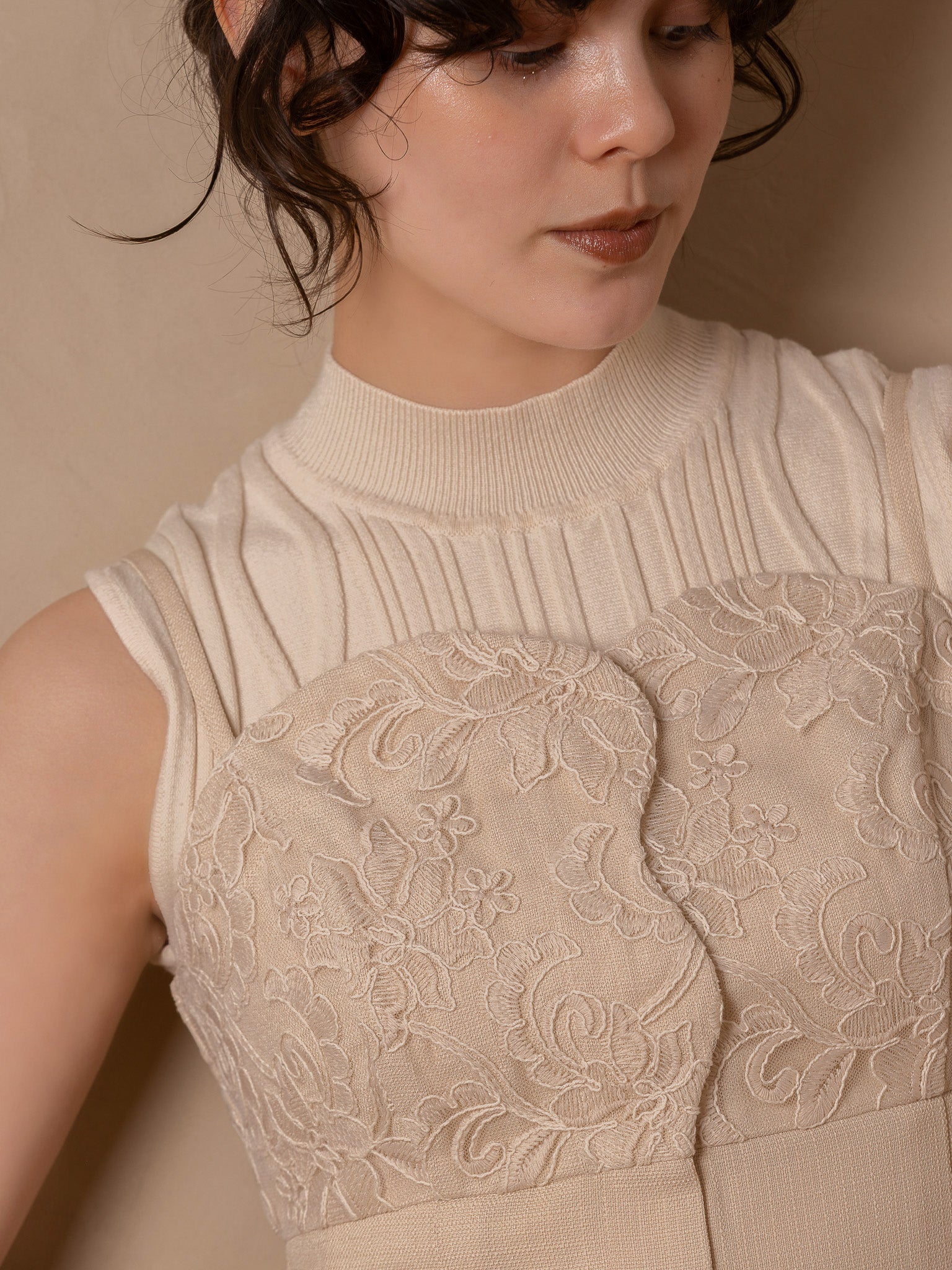 flower lace cami one-piece | euw
