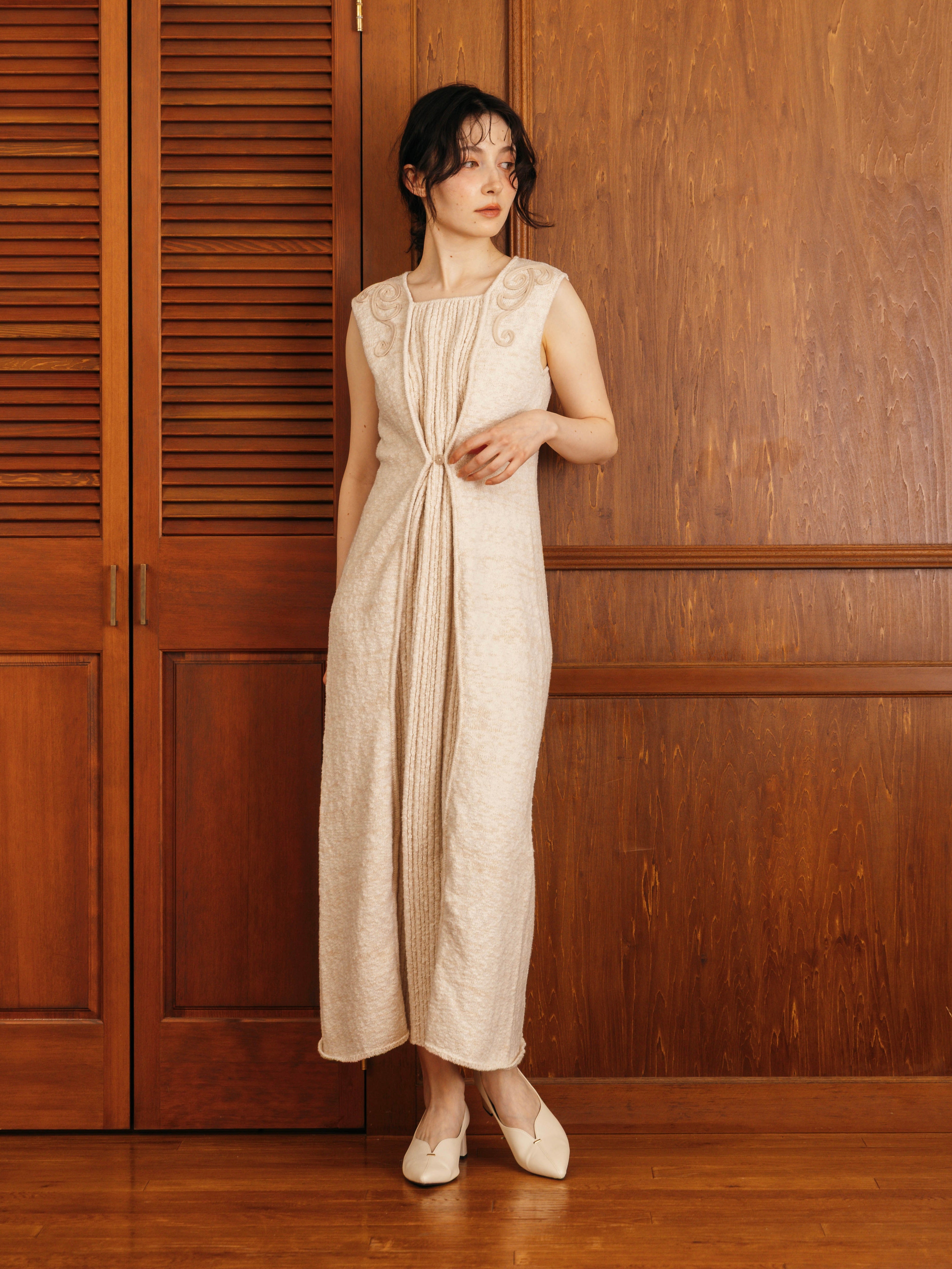 AmazingCRE 26SS新作Dual Play Knit OnePiece 2-Way Code Knit One-Piece