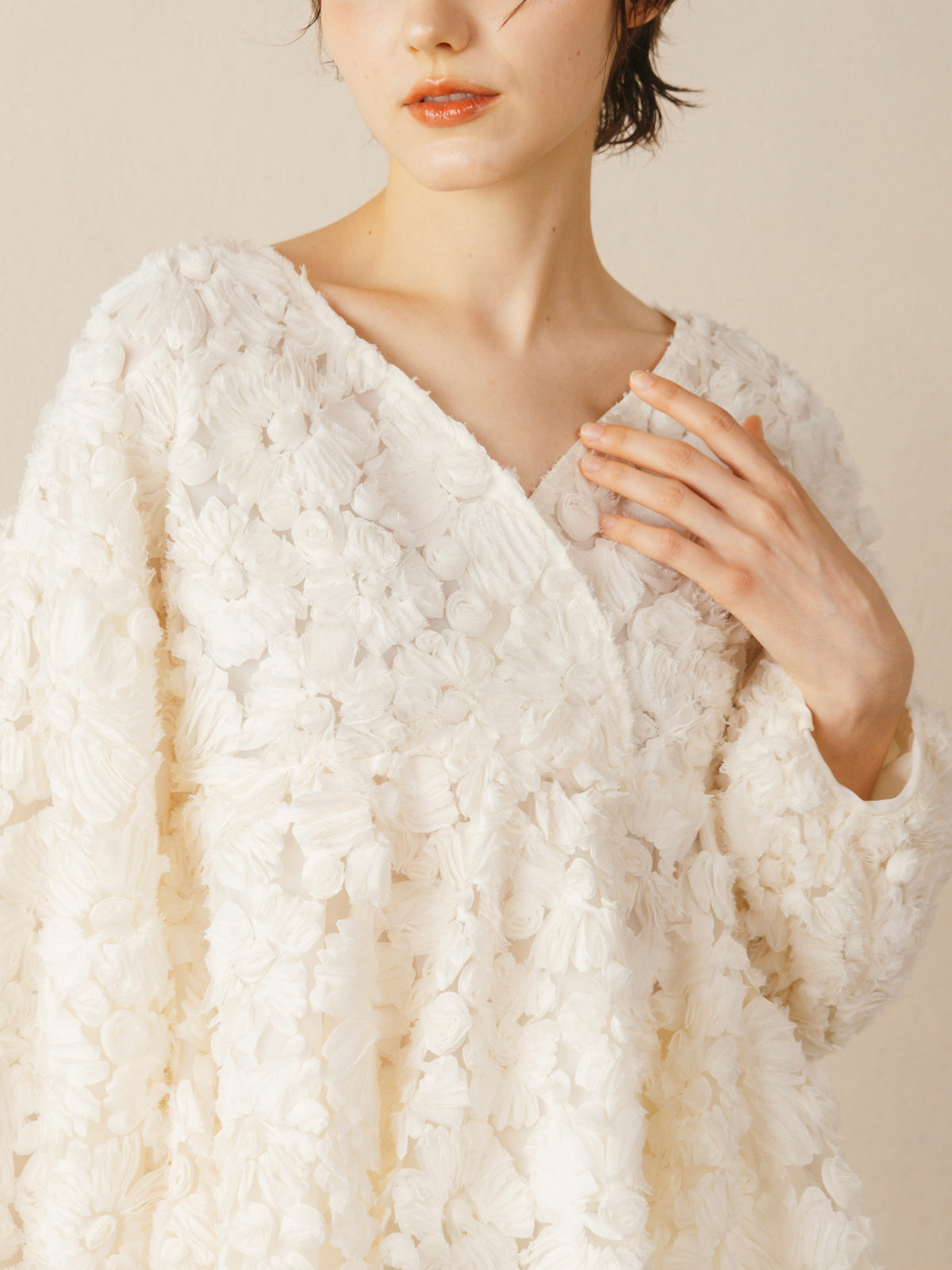 Flower Motif  Gather Tops