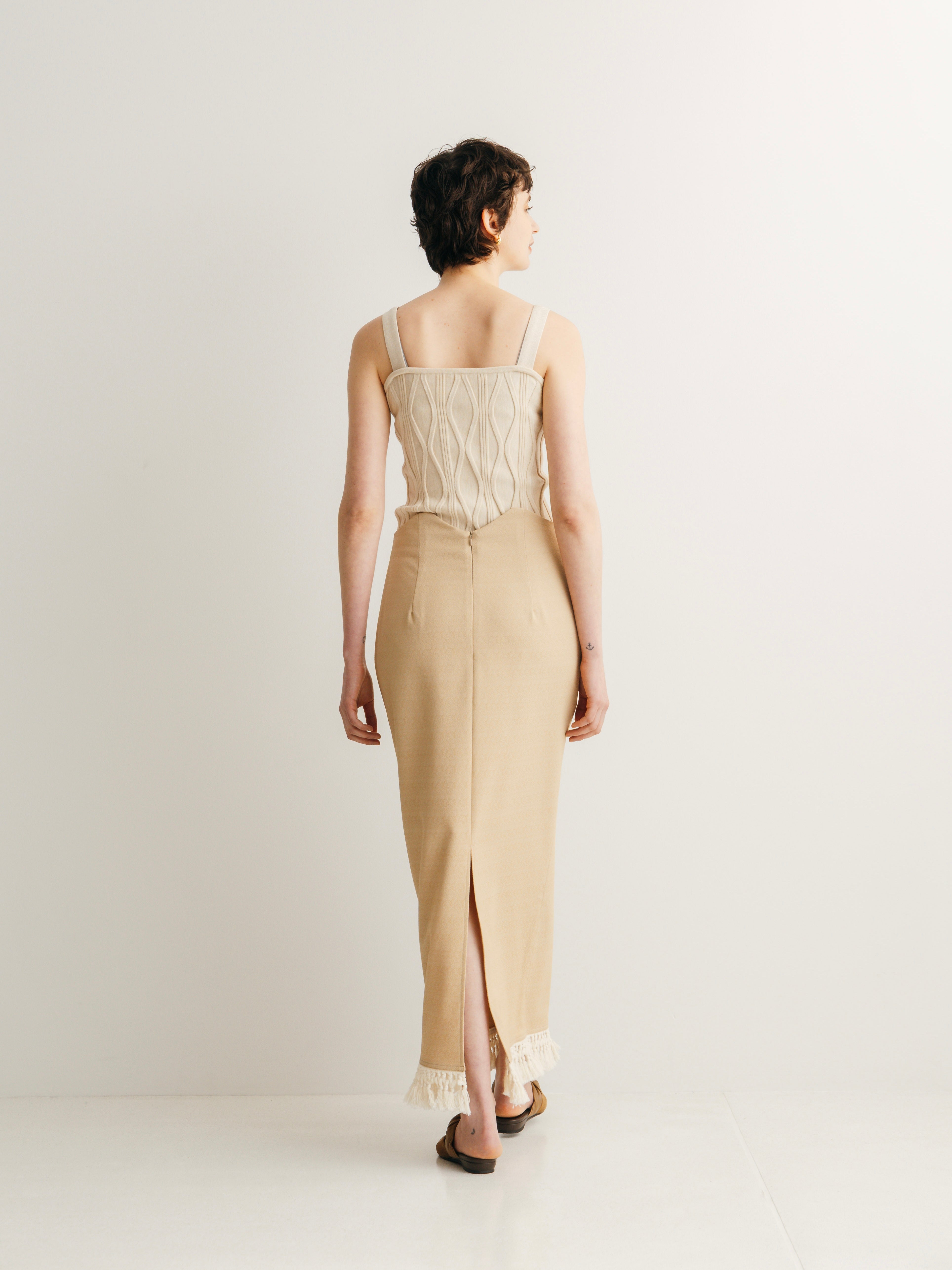 Fringe High Waist Skirt