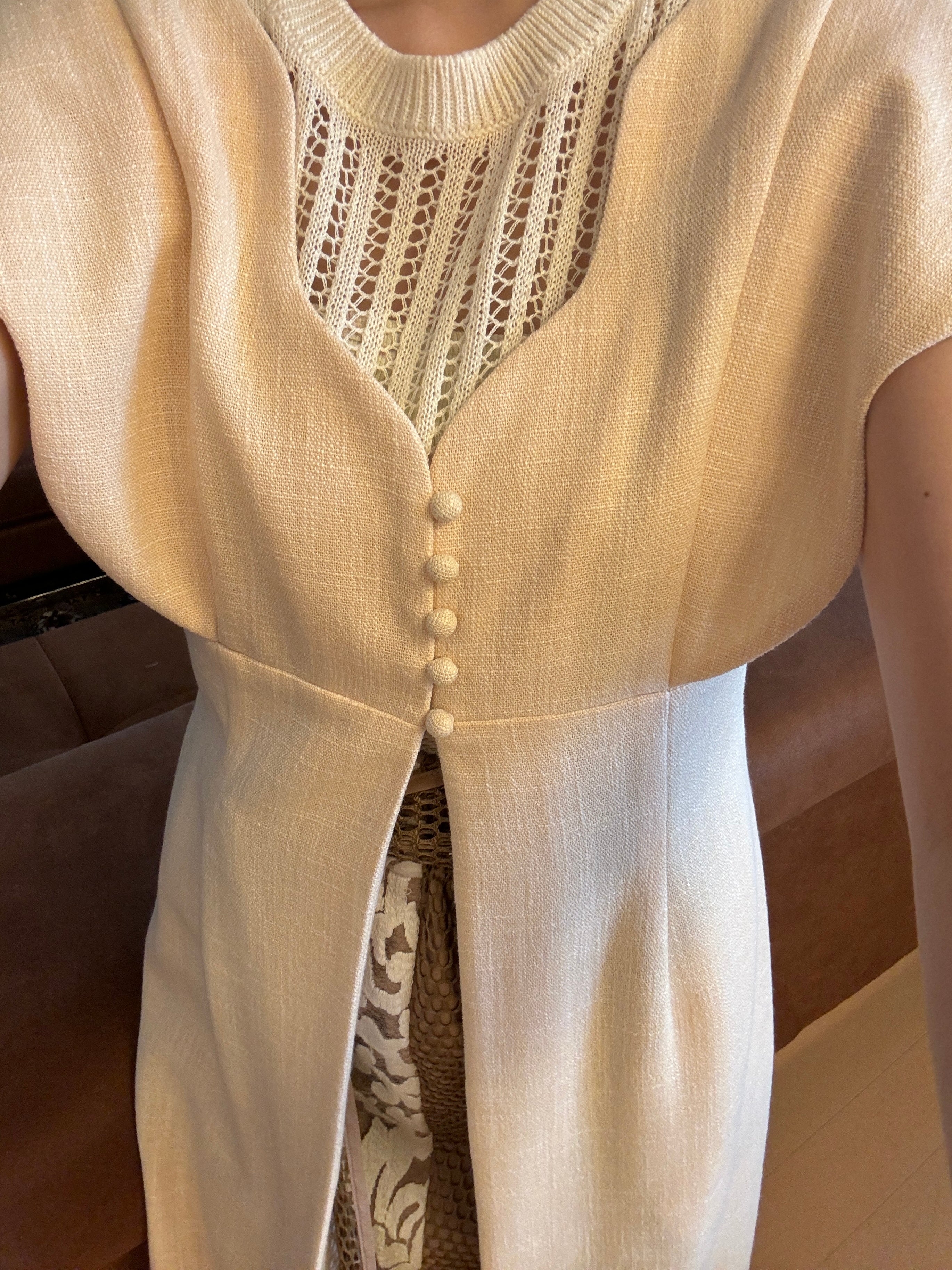 美品　euw nuance collar gilet ニュアンスカラージレ euw nuance collar gilet ニュアンスカラージレ