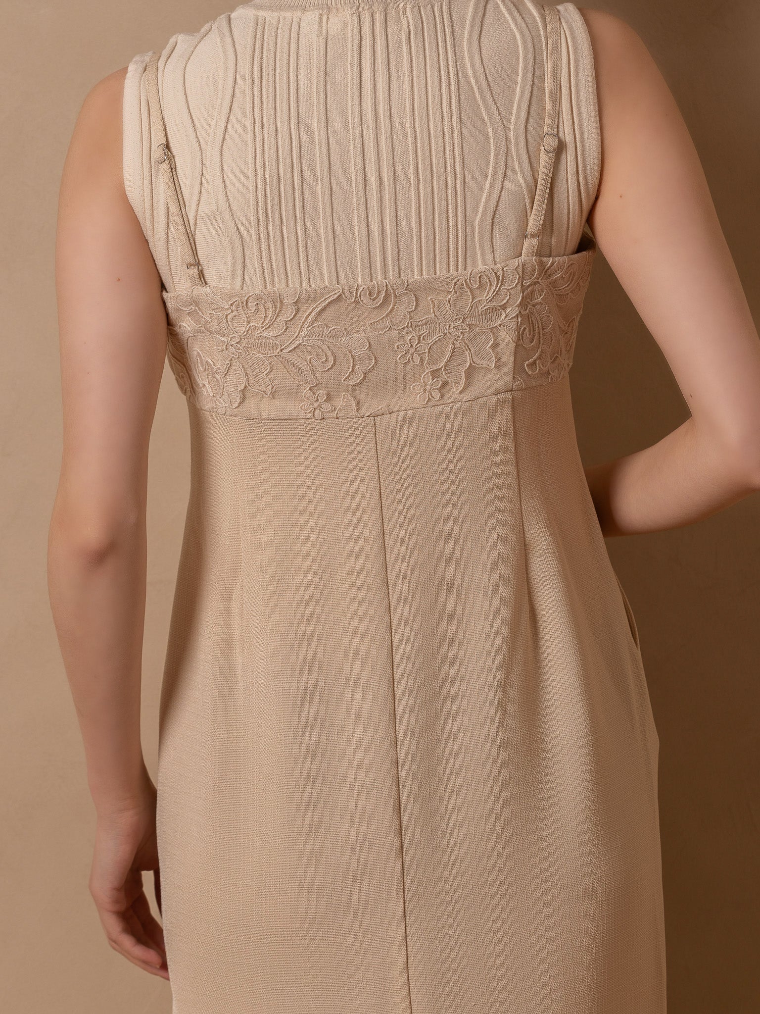 flower lace cami one-piece