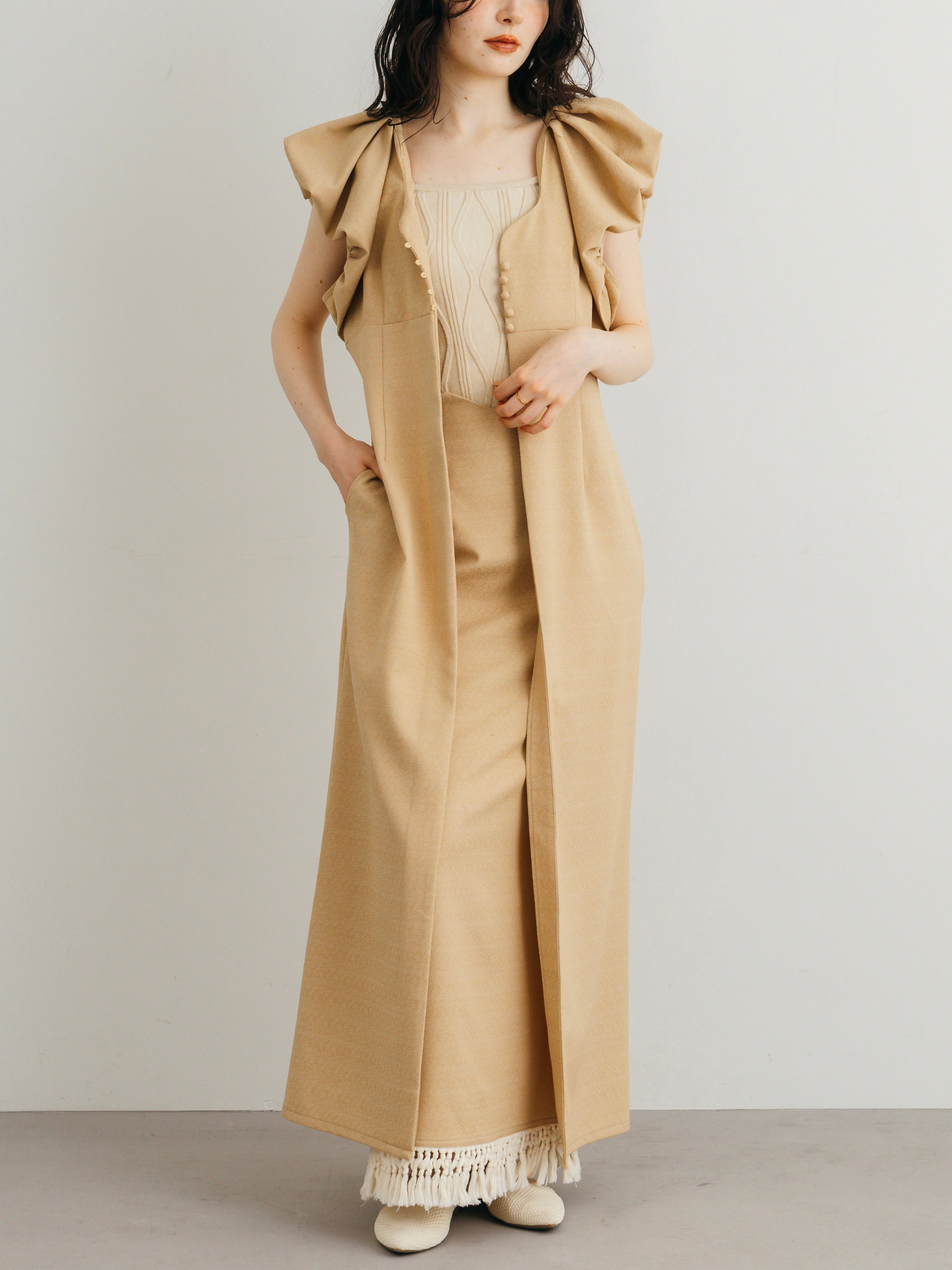 Petal Sleeve Gilet