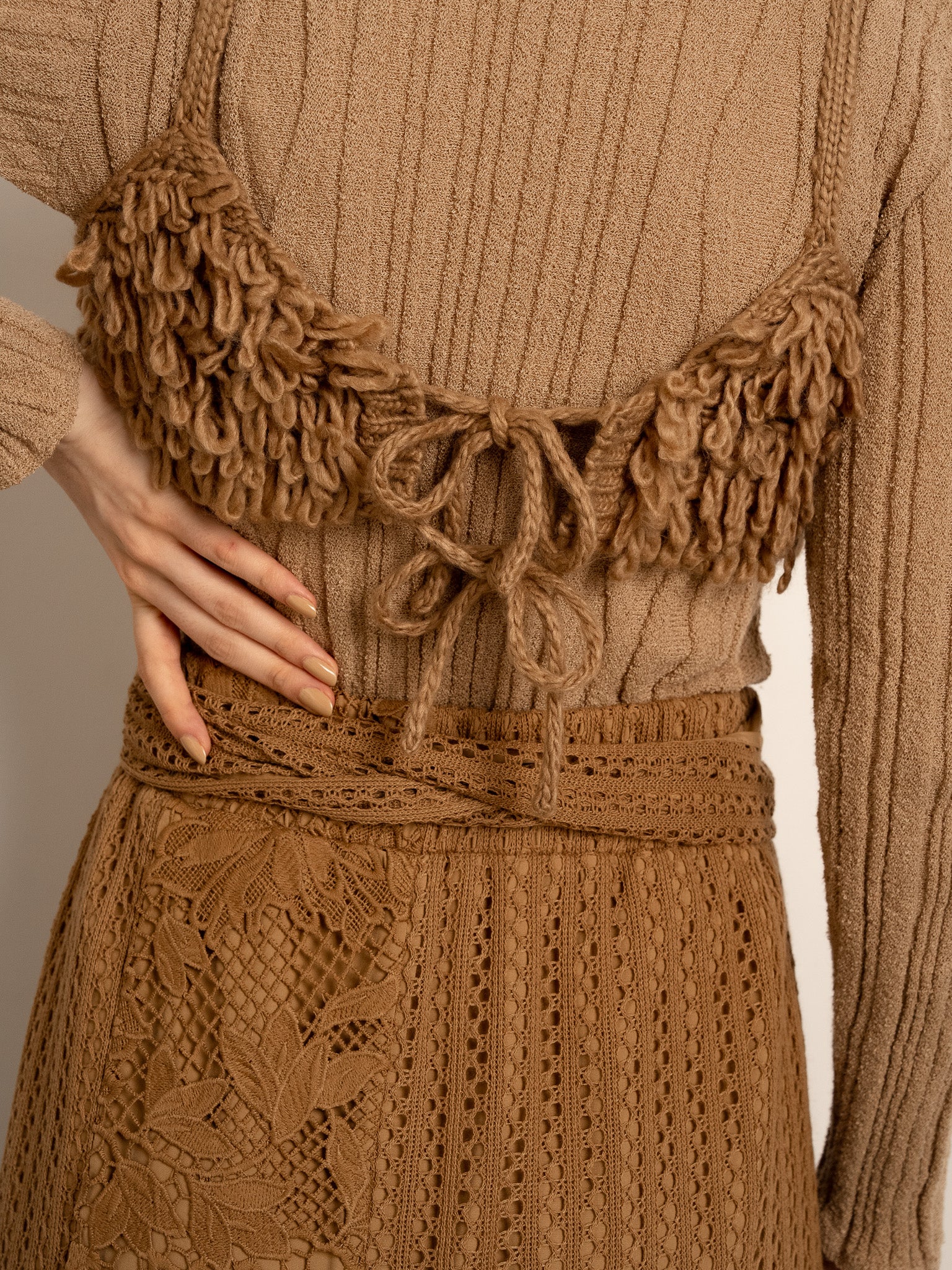loop knit bustier | euw