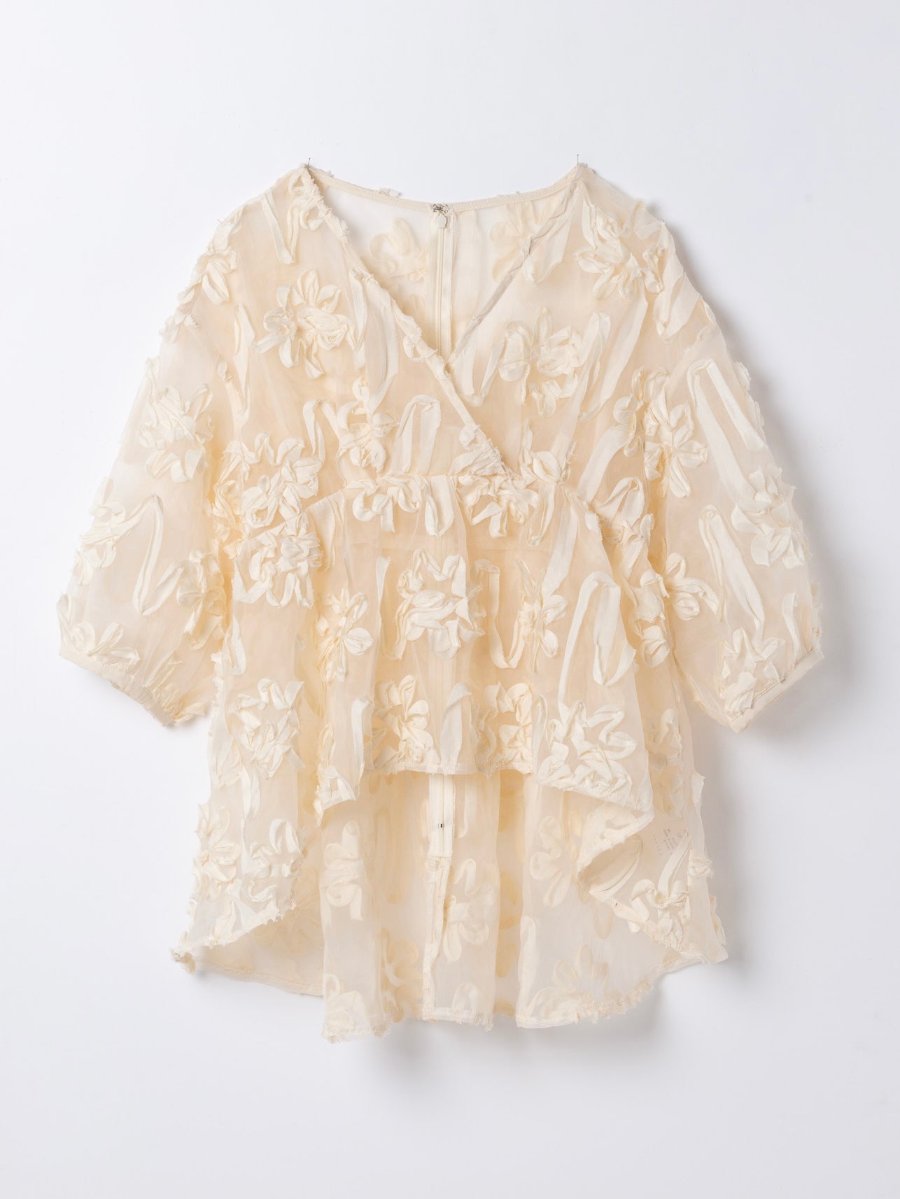 flower sheer blouse