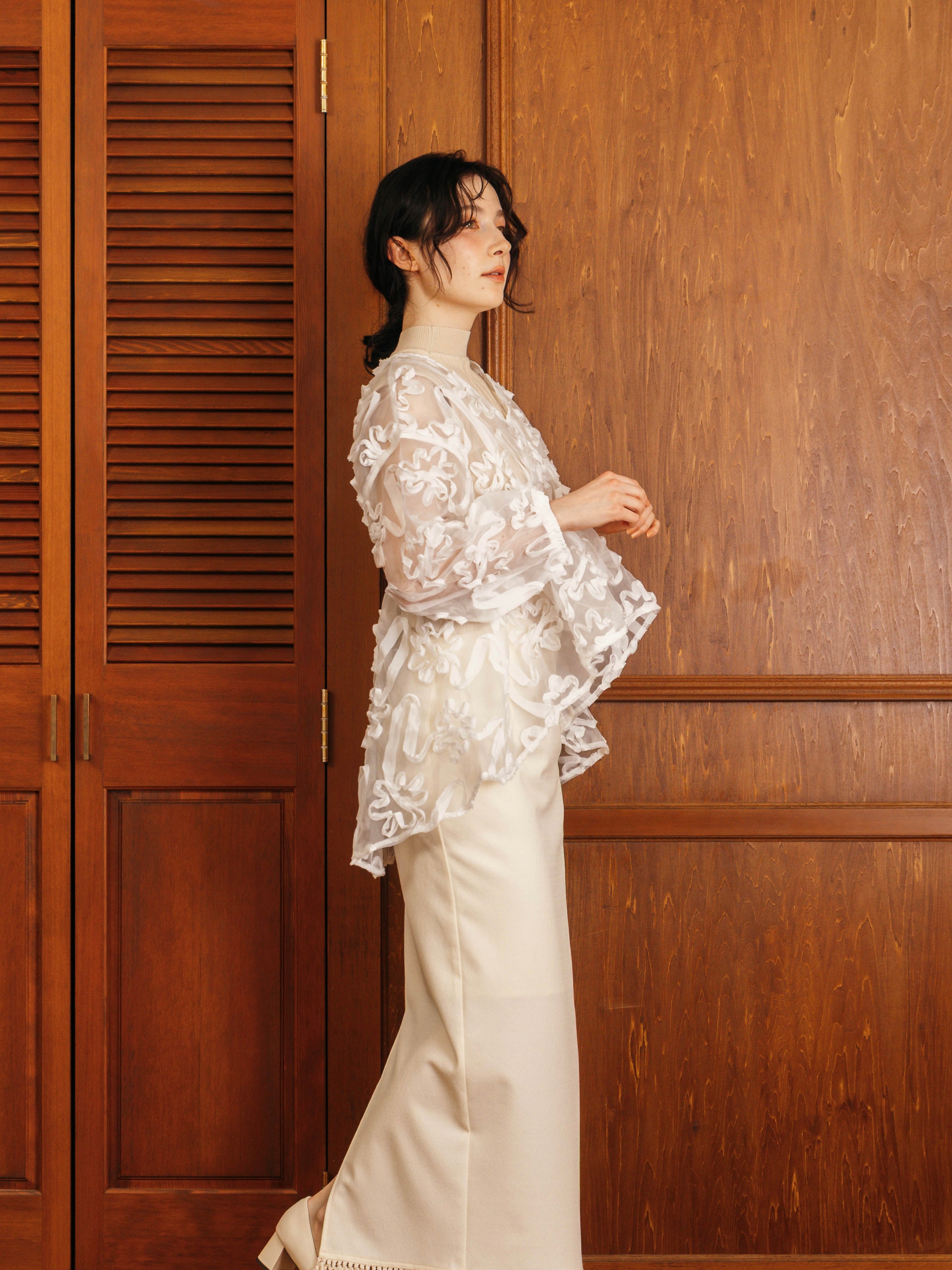 Flower Sheer Blouse