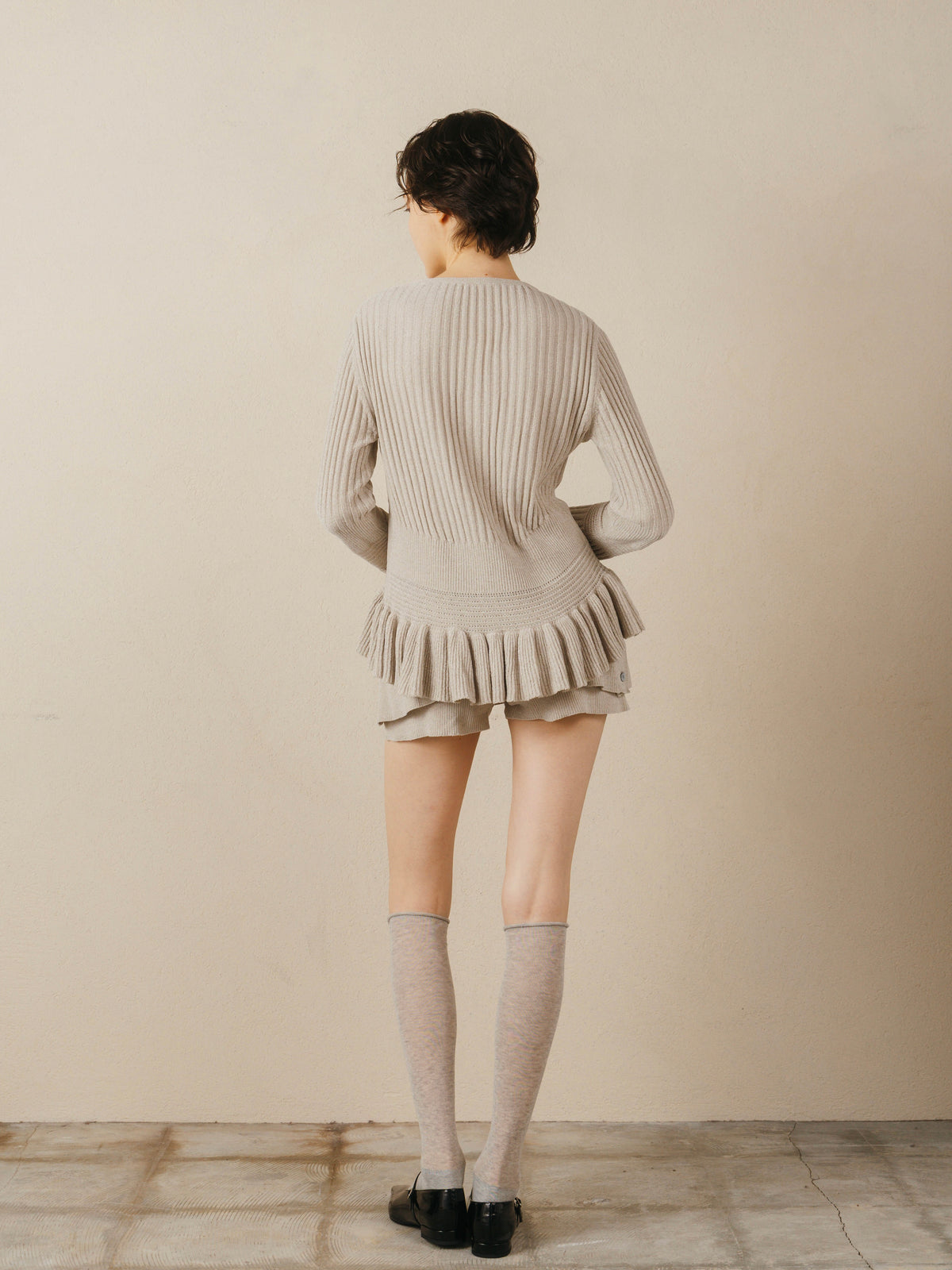 Layered Chenille Short Pants